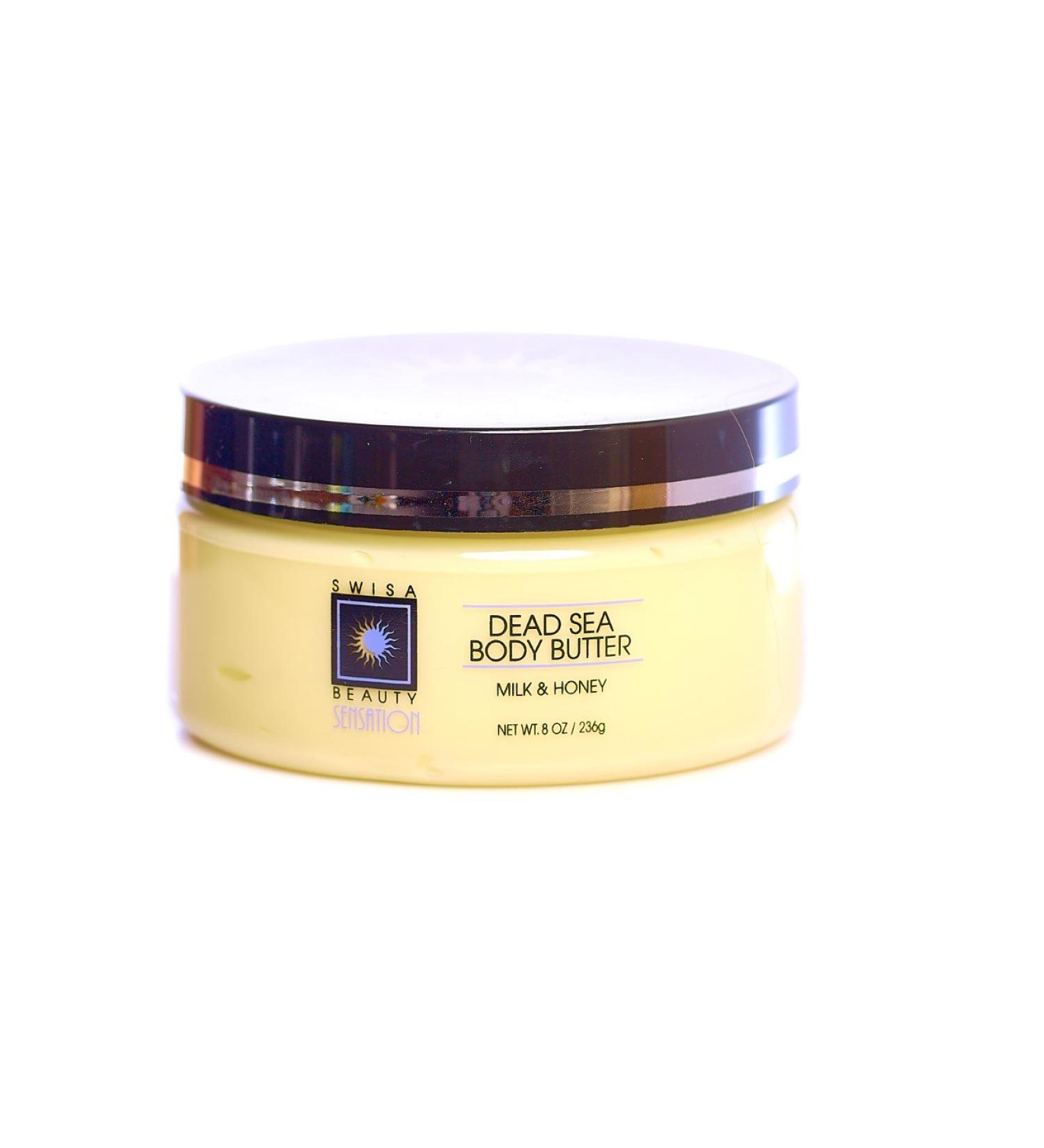 Swisa Beauty Dead Sea Body Butter Milk And Honey - Silky Smooth Skin Softener - Buy Online on GoSupps.com