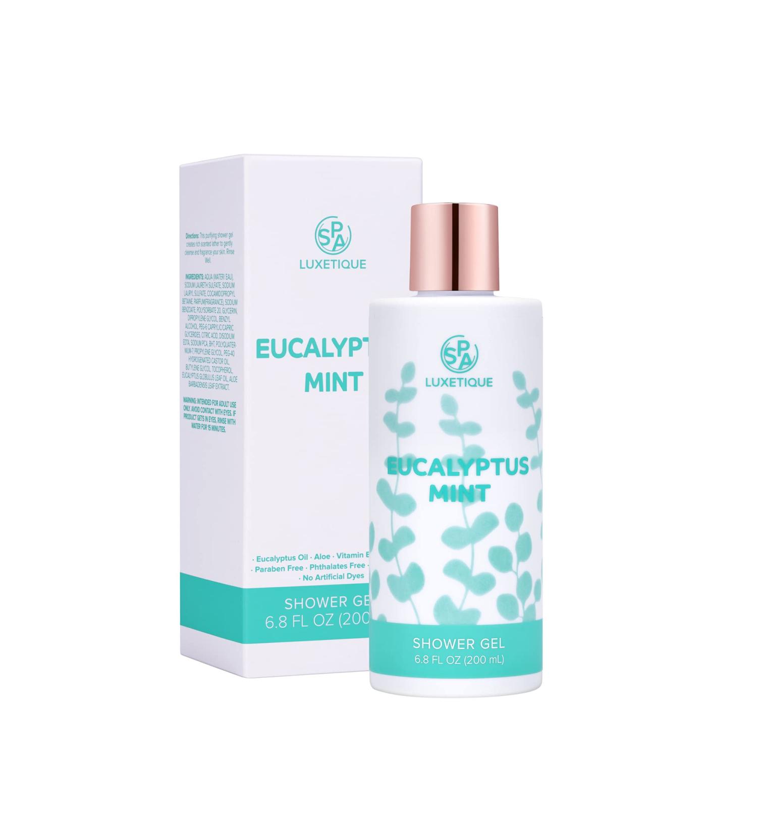 Spa Luxetique Moisture Body Wash Eucalyptus Mint Shower Gel