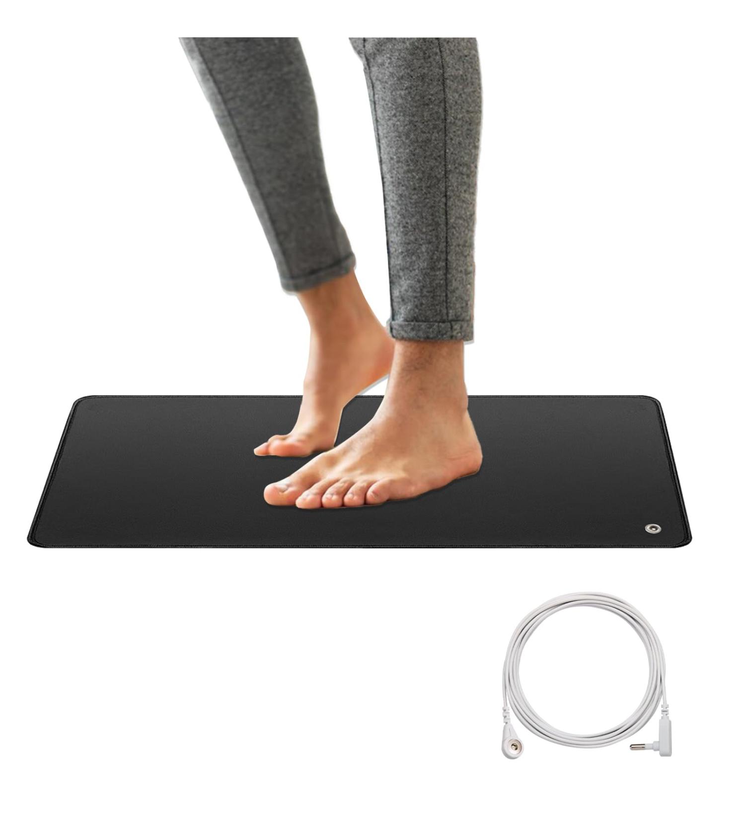 Grounding Mat with Grounding Cord for Foot Therapy Universal Grounding Sleep Mat Grounding Yoga Mat Improve Energy.Relieve Pain Sleep Assist (11.6X27) - Buy Online on GoSupps.com