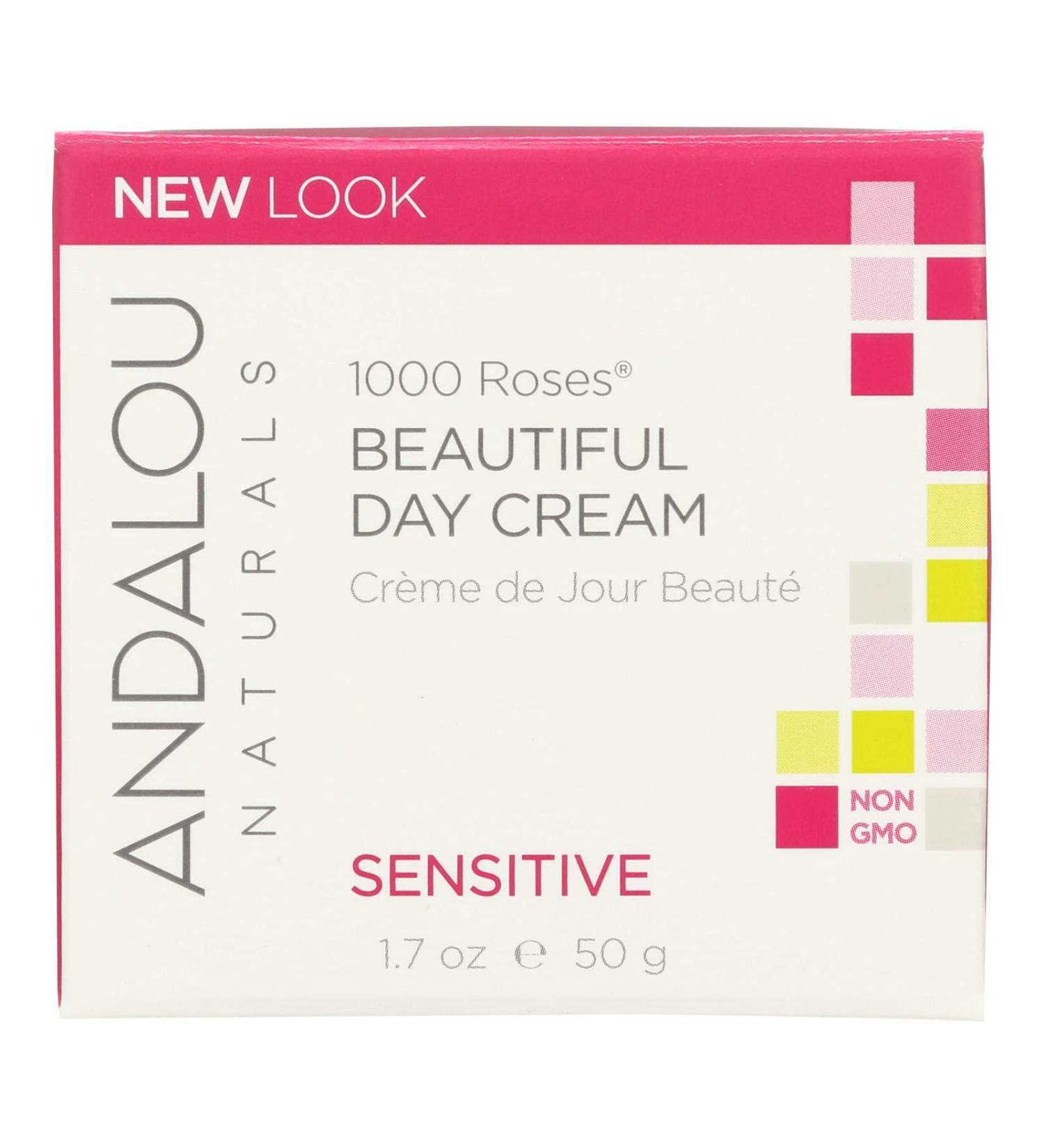 Andalou Naturals 1000 Roses Beautiful Day Cream for Sensitive Skin - 1.7 oz - Buy Online on GoSupps.com