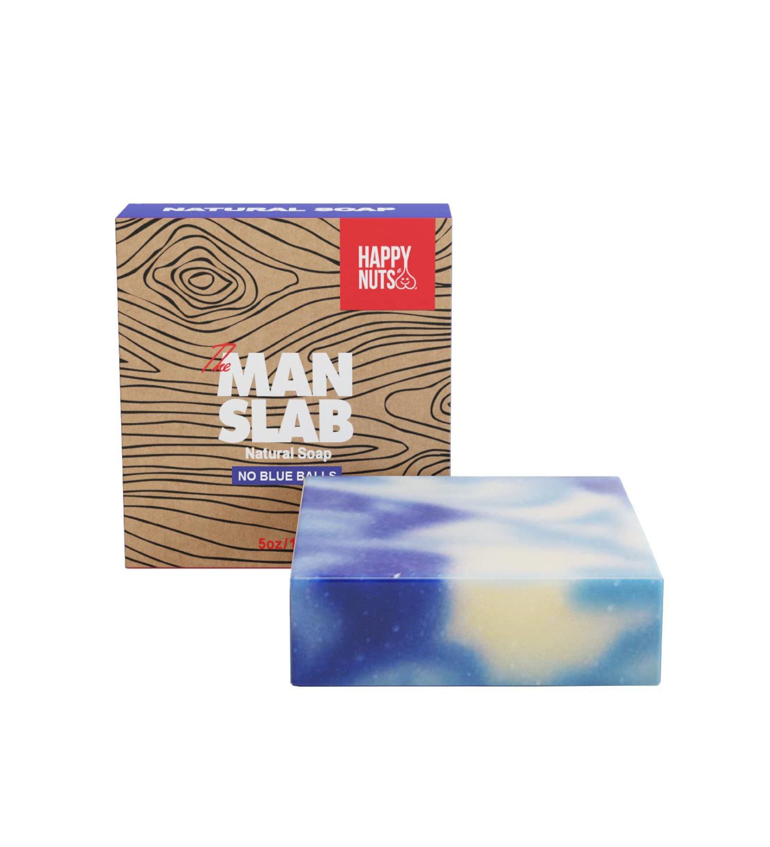 Happy Nuts Men's Bar Soap | Citrus Scented | Handmade in USA | 5oz | No Blue Balls - Buy Online on GoSupps.com