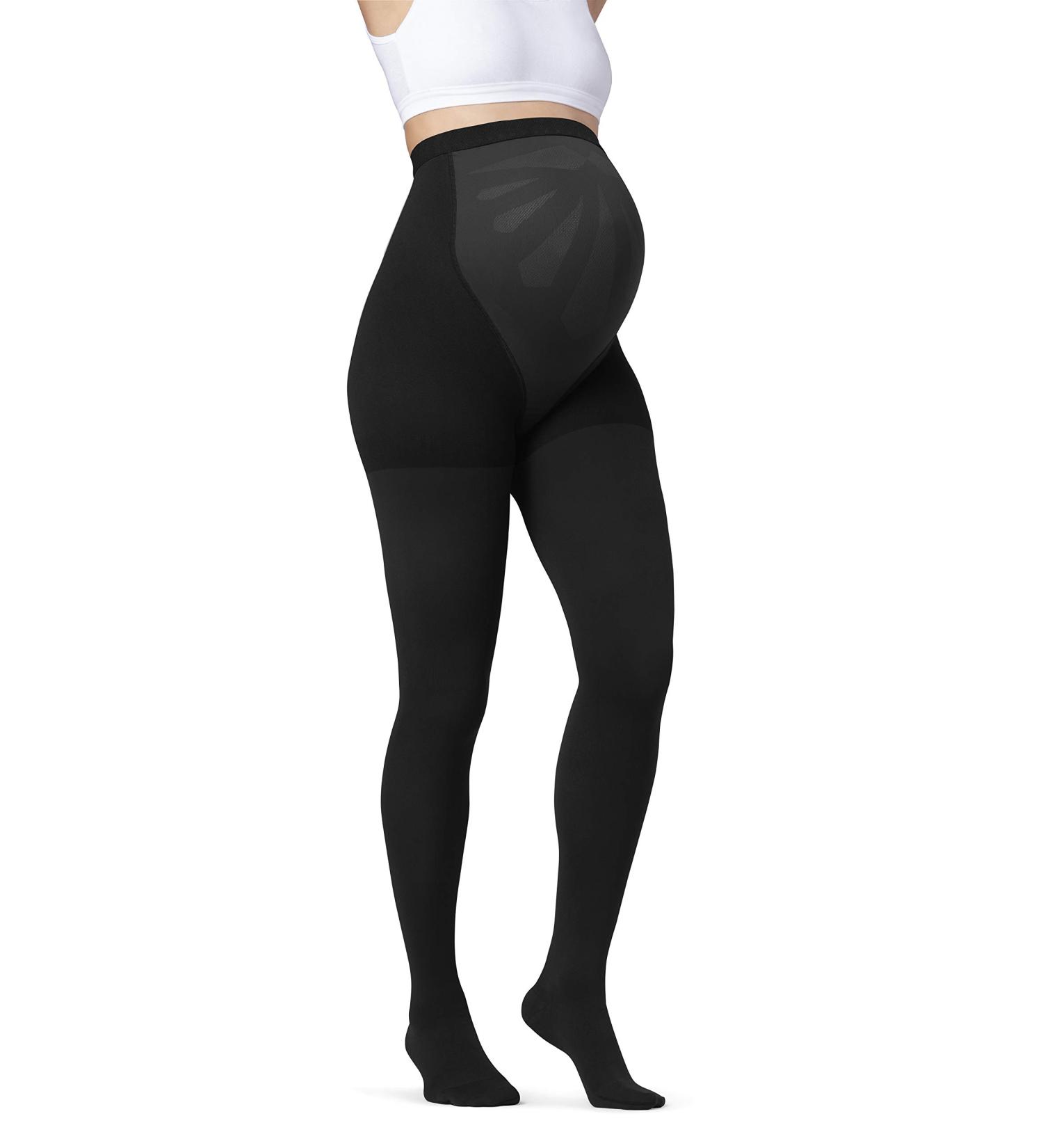 JOBST Maternity Opaque Compression Pantyhose 15-20 mmHg - Closed Toe Moderate Support for Swollen Legs Black Medium - International Shipping Available - Buy Online on GoSupps.com