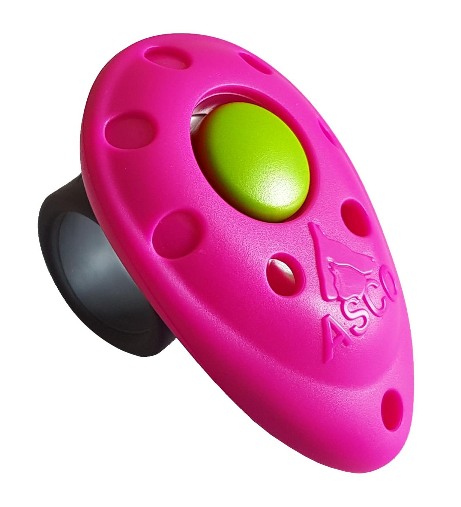 ASCO Finger Clicker - Premium Clicker for Dog Cat & Horse Training | Professional Clicker in Pink | ASCO-08F - Buy Online on GoSupps.com