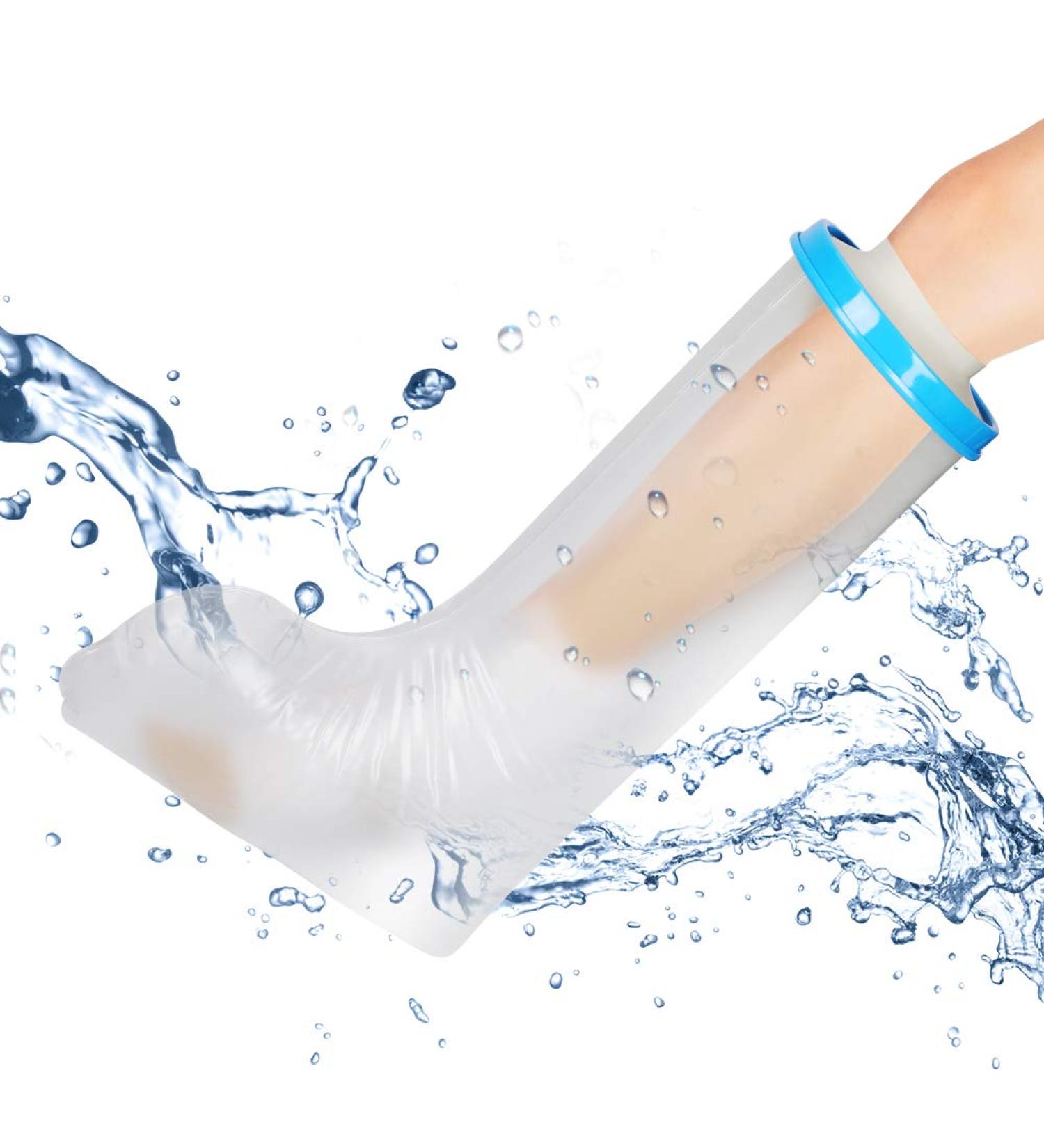 Haofy Waterproof Plaster Protection Leg Cover | Adult Shower Protector for Ankle & Leg Injuries | Durable & Comfortable Leg Wrap - 31.7 cm - Buy Online on GoSupps.com