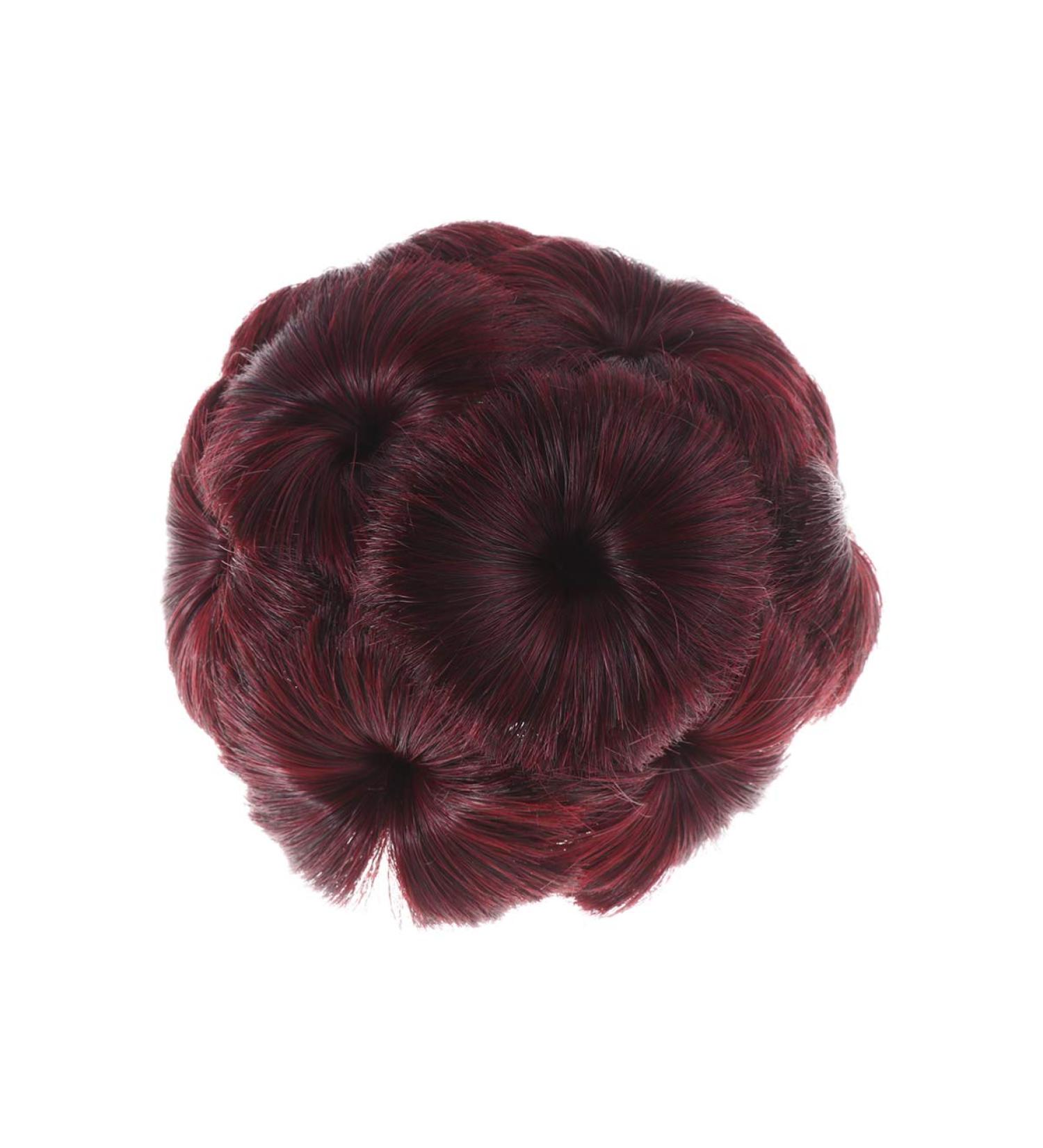 Curly Combs Hair Extensions & Wig Rolls - Stretch Chignon Updo Hair Bands for Women | Elegant Wine Design - Buy Online on GoSupps.com