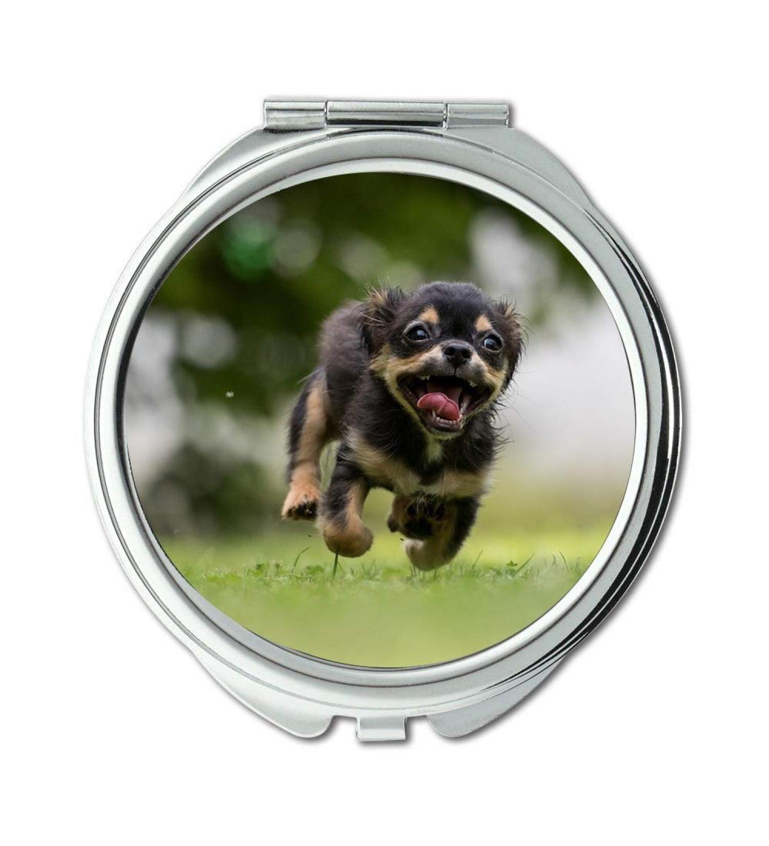 YENDOSTEEN Mirror Travel Mirror Dog Action Sweet Animal Dog Plays Pet Photography pocket mirror portable mirror - Buy Online on GoSupps.com