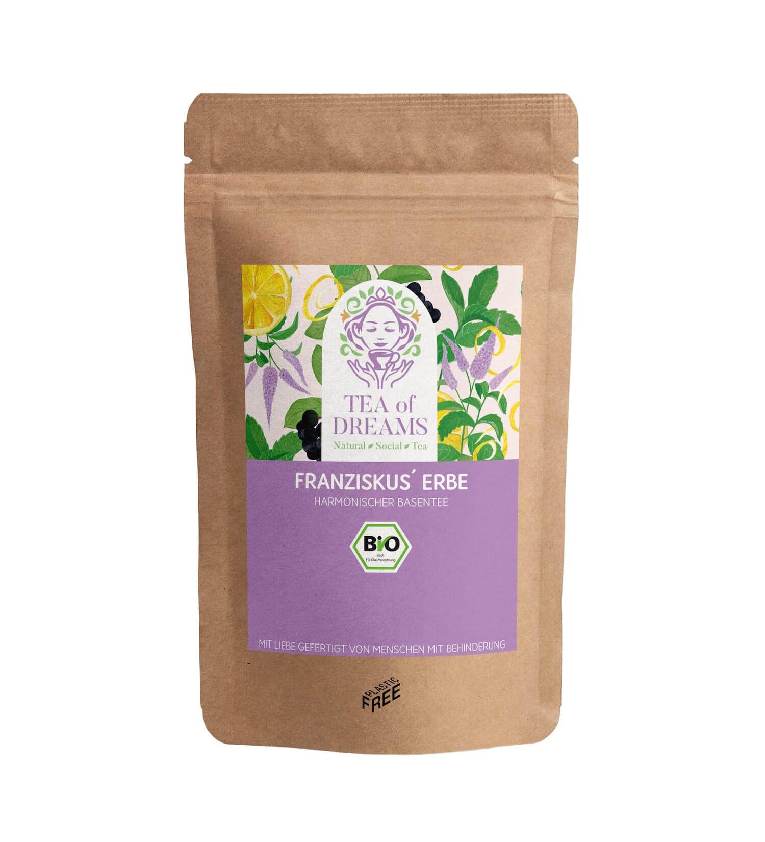  Tea of Dreams Basentee Bio | "Heritage Francis" | with selected berries and herbs | Loose tea | 150g - Buy Online on GoSupps.com