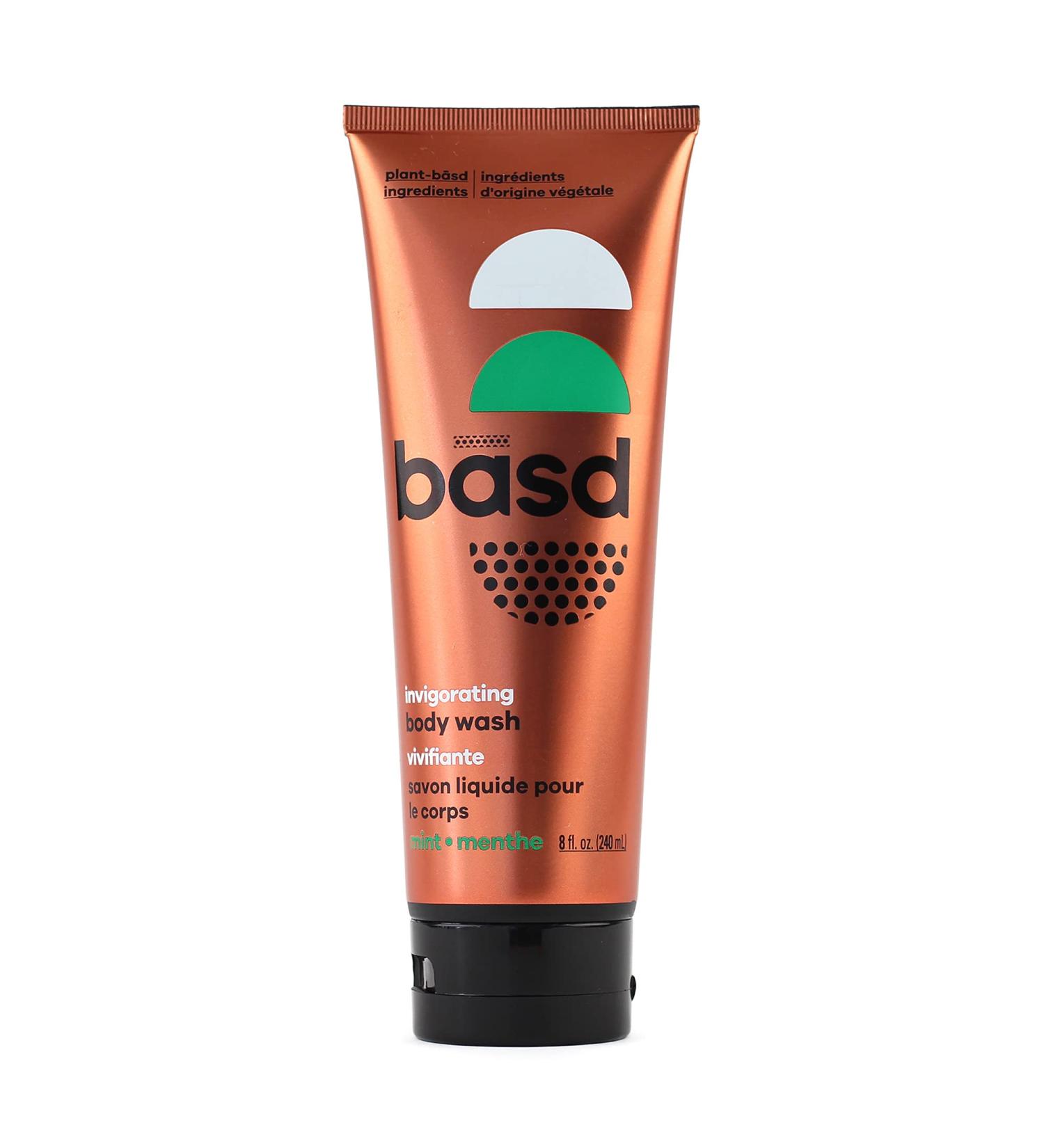 Basd Natural Body Wash Invigorating Mint - Organic, Vegan, Hypoallergenic - 8oz Tube - Buy Online on GoSupps.com