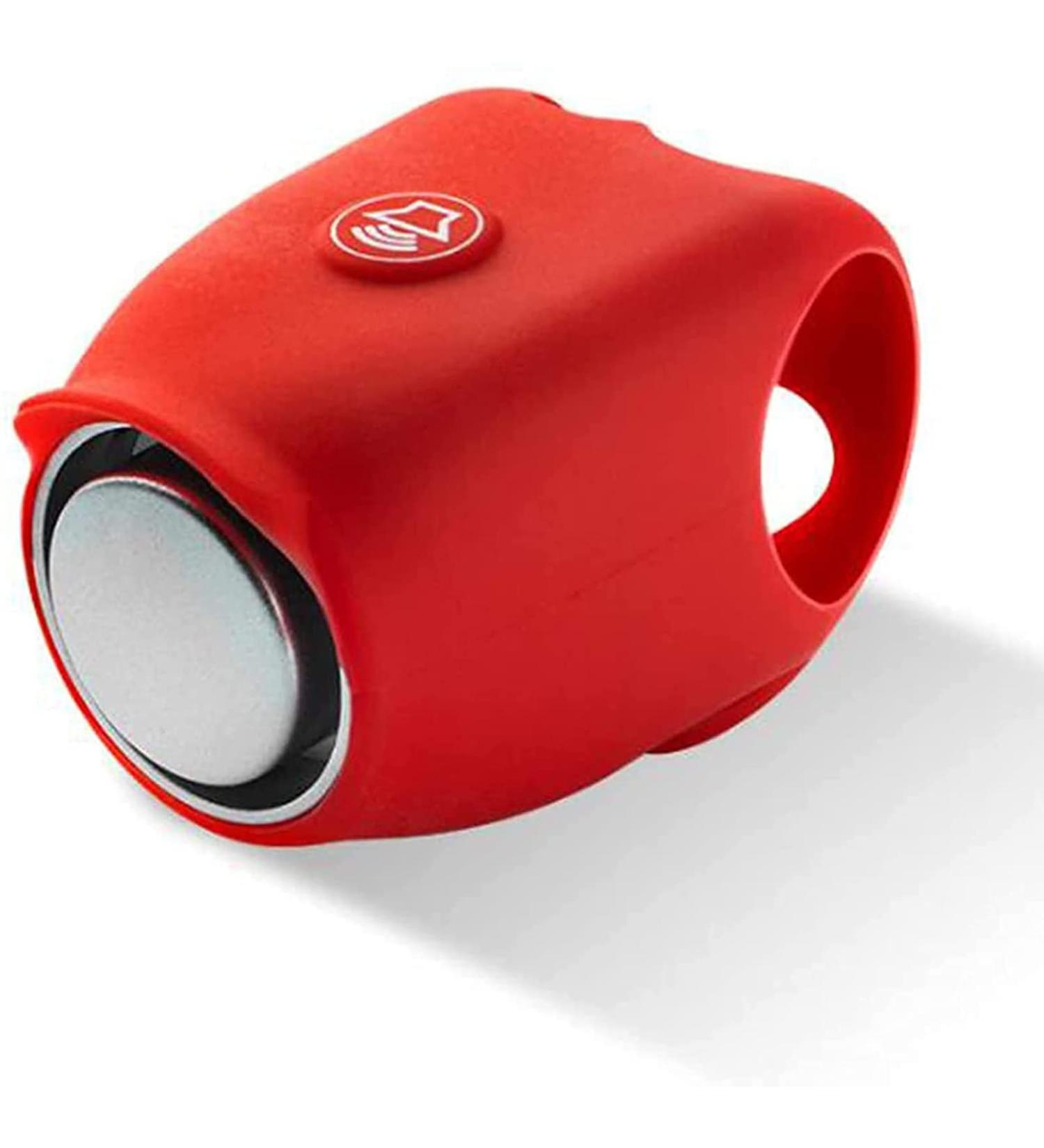 120dB Electric Bike Horn: Super Loud Waterproof Bell with 6 Sound Modes for Adults & Kids - Red - Buy Online on GoSupps.com