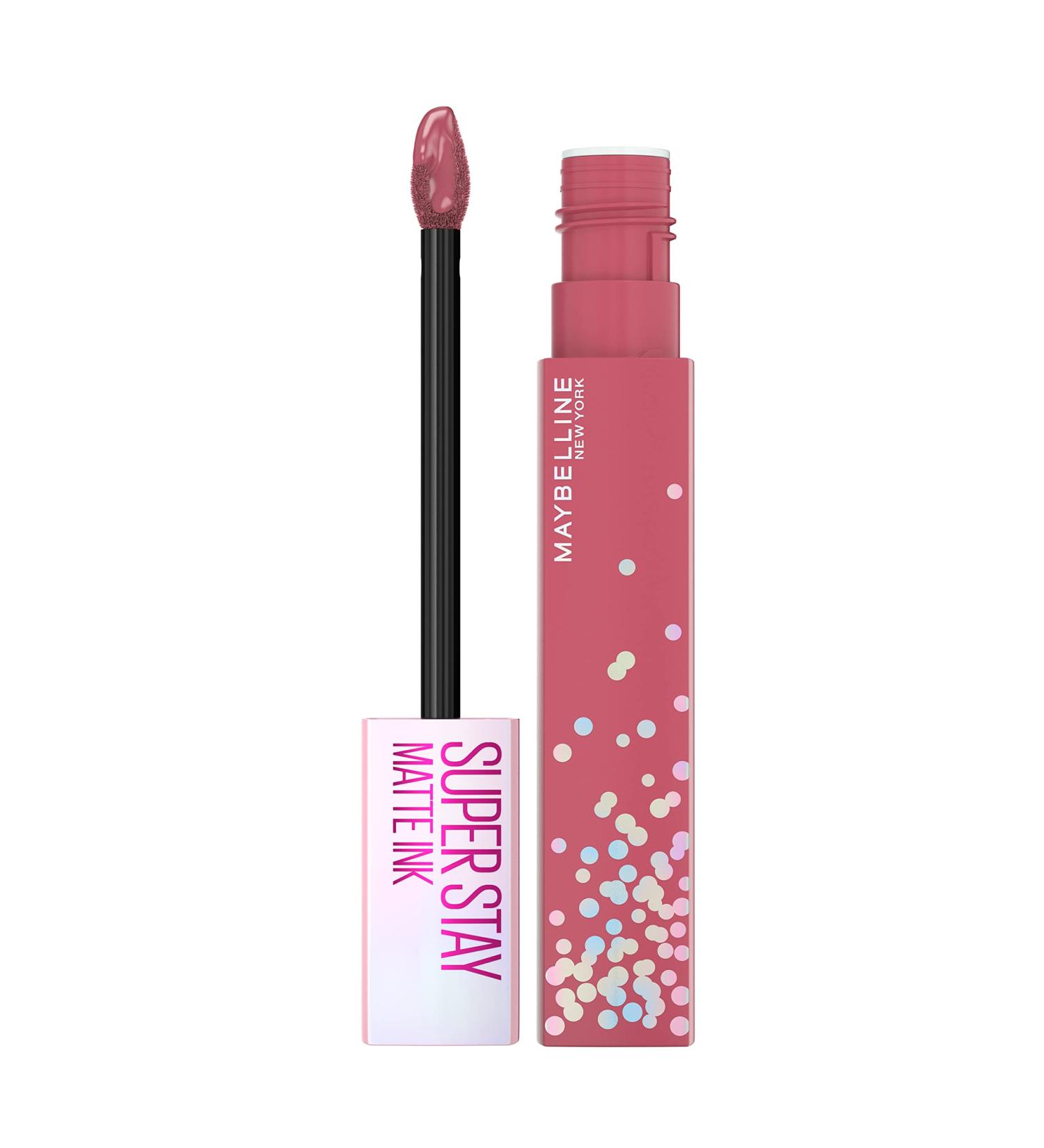 Maybelline New York Super Stay Matte Ink Liquid Lipstick  Transfer Proof  Long Lasting  Limited Edition Birthday Bestie Cake Scented Shades  0.17 Fl Oz Birthday Bestie 0.17 Fl Oz (Pack of 1)