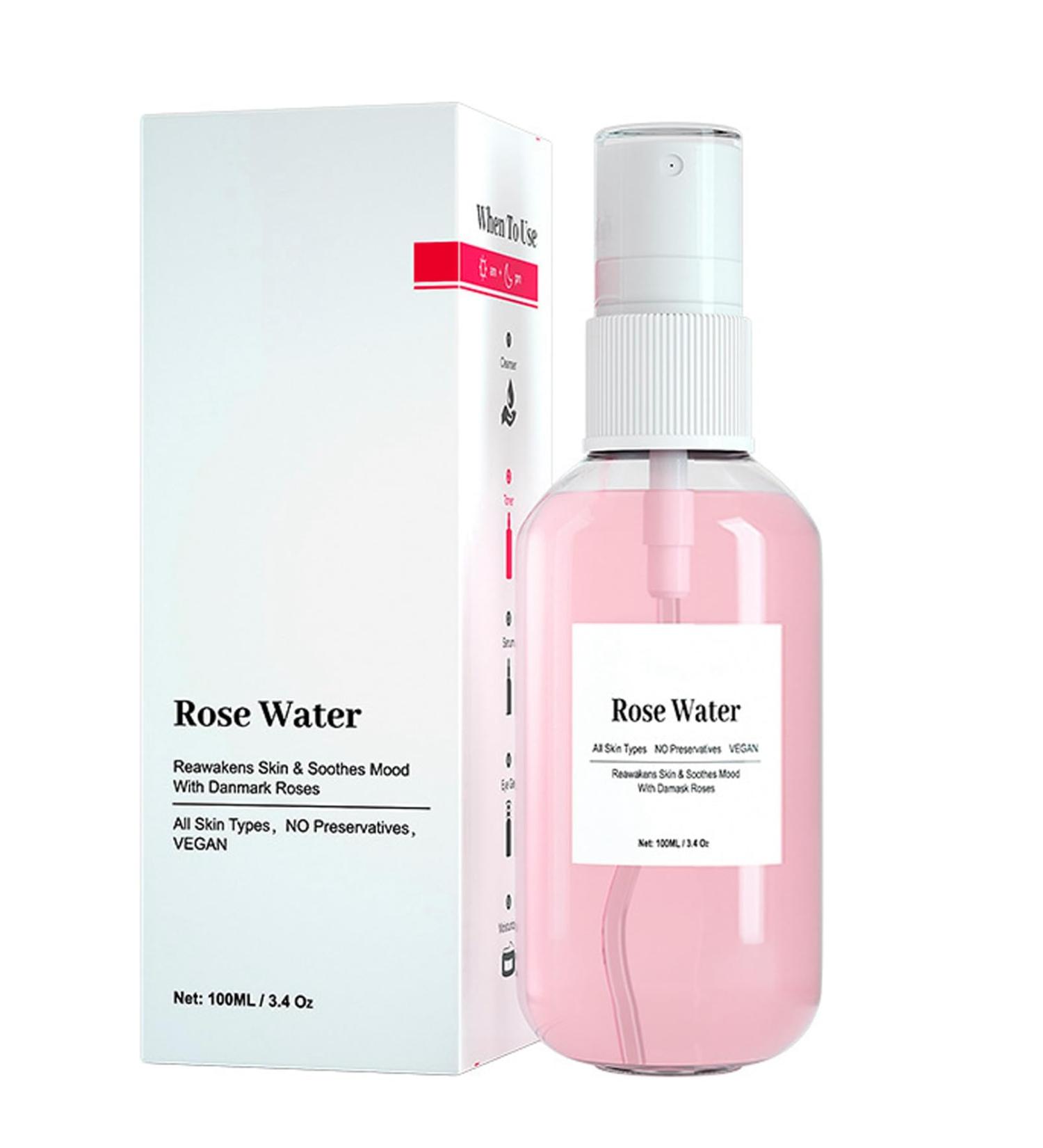 Rose Water Spray for Face Toner - Natural Rose Water Facial Toner - Natural Mist Facial Toner - Pore Minimizer Facial Toner Hydrating Face Toner for Women Rejuvenating and Soothing Skin Toner - Buy Online on GoSupps.com