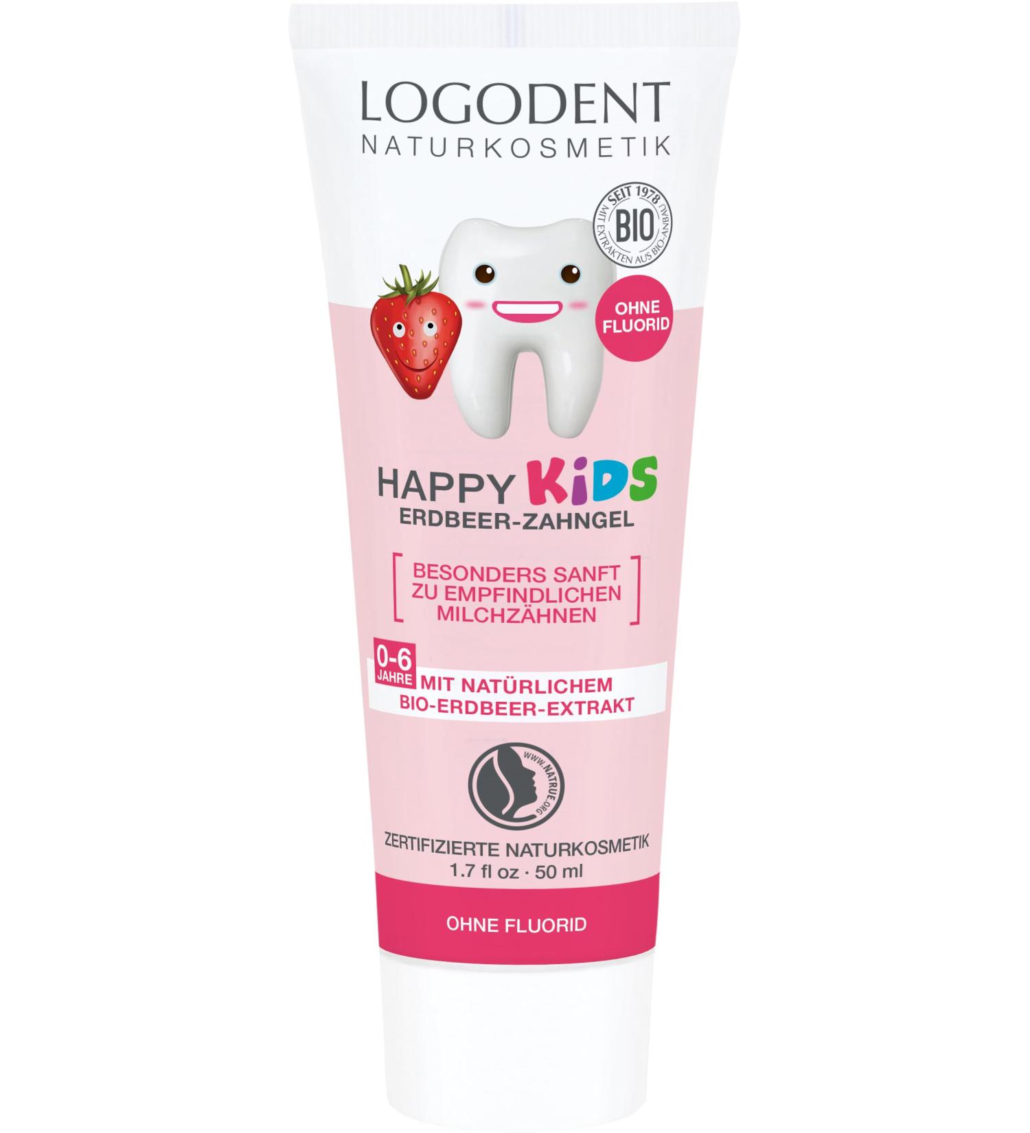 Logona HAPPY KIDS Strawberry Toothpaste (2 x 50 ml)