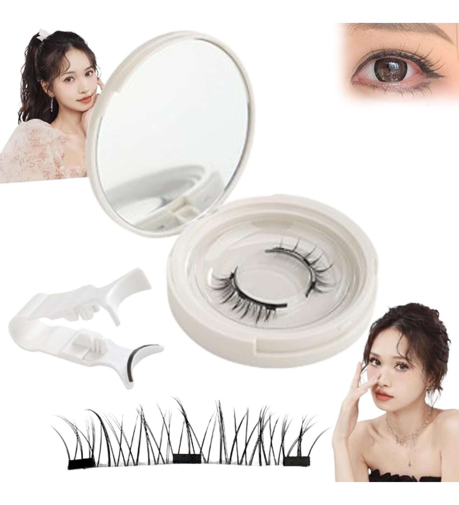 Enjuvie Magnetic Eyelashes DOLCELOVE Magnetic Eyelashes DALAREY Magnetic Lashes Reusable Self-Adhesive Eyelashes Natural Look 3D Natural Look False Lashes Self Adhesive Eyelashes. (03) - Buy Online on GoSupps.com