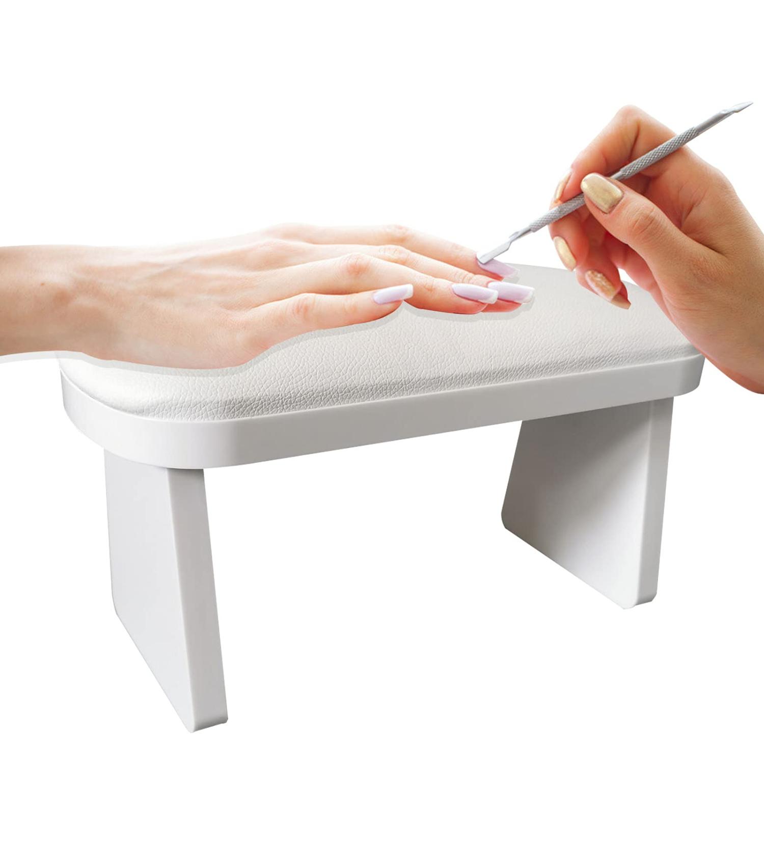 CHAOEEMY Manicure Armrest - PU Leather Hand Pillow for Nail Desk & Salon Table (White) - Buy Online on GoSupps.com