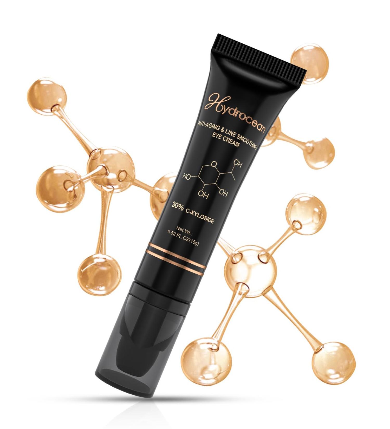HYDROCEAN Eye Cream Anti Aging with 30% C-Xyloside Solution Supramolecular Infiltration Technology for Wrinkles Caffeine Eye Cream for Dark Circles and Puffiness - Buy Online on GoSupps.com