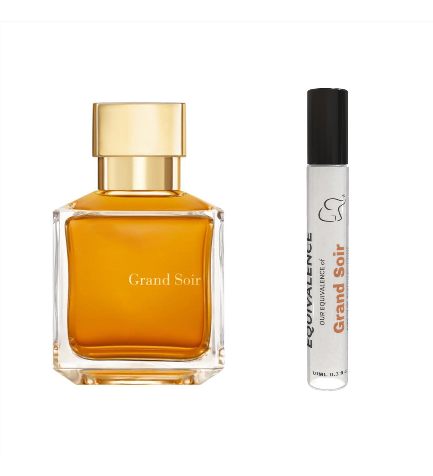 EQUIVALENCE of (Grand Soir 10ml) - Long Lasting Daily 12-14 Hours Perfume Oil Concentrated Spray for Men Women All Skin Types 99% Same Fragrance - Buy Online on GoSupps.com