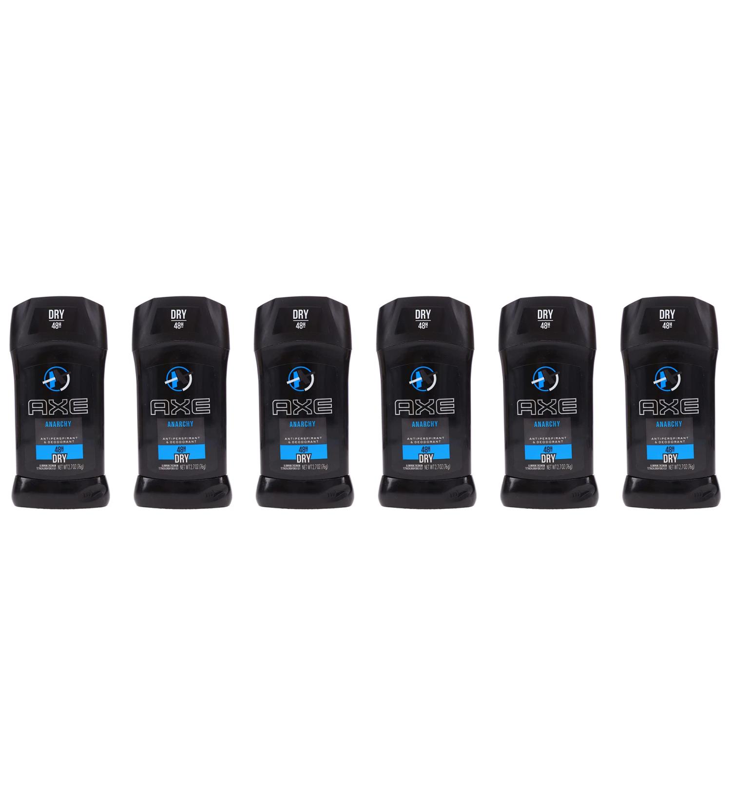 Axe Anarchy 2.70 oz Anti-Perspirant Invisible Solid - Pack of 6 - Buy Online on GoSupps.com
