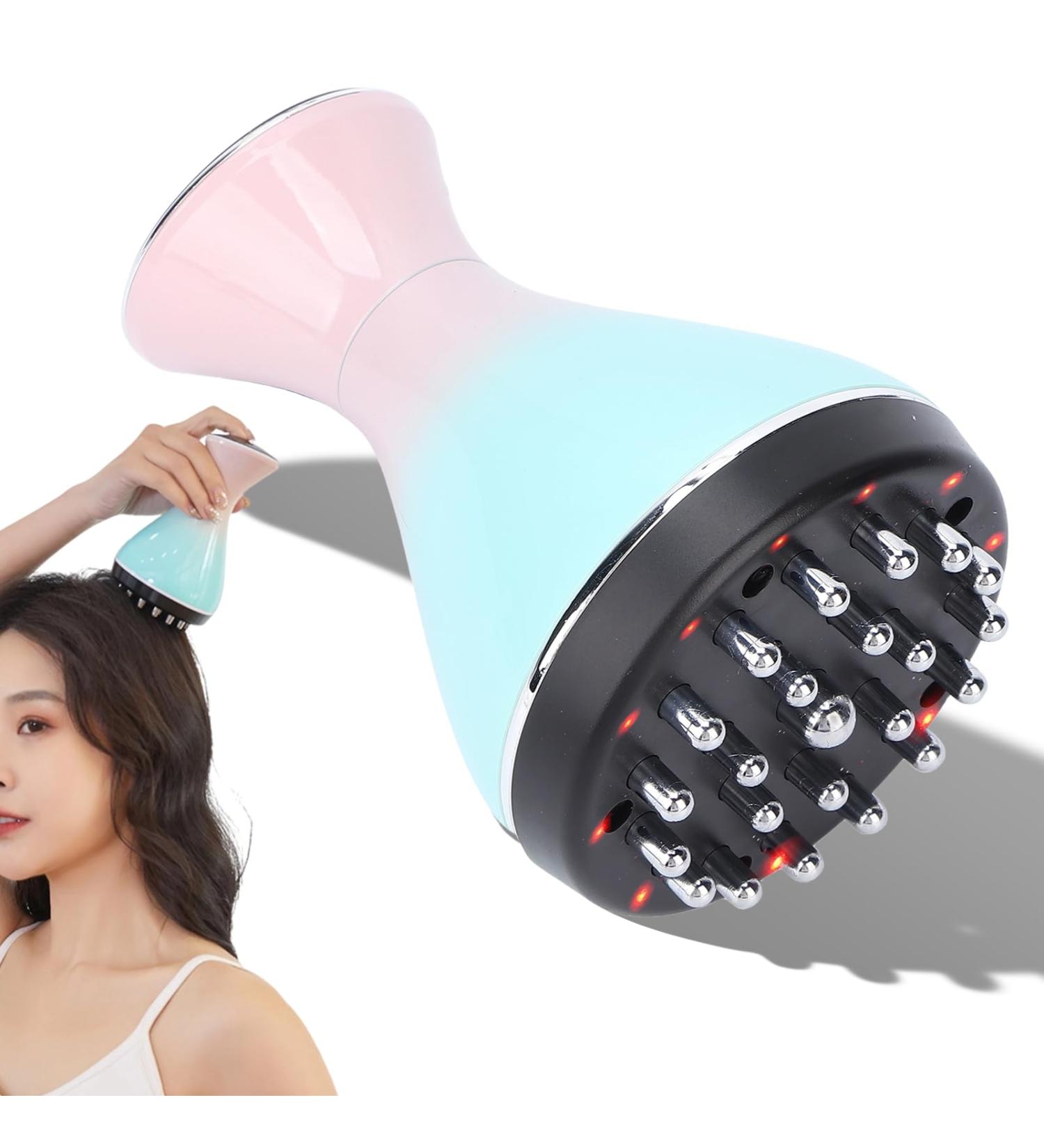 Microcurrent Meridian Brush for Cellulite Lymphatic & Head Massage - Red Light Handheld Massager for Fatigue Relief - Buy Online on GoSupps.com