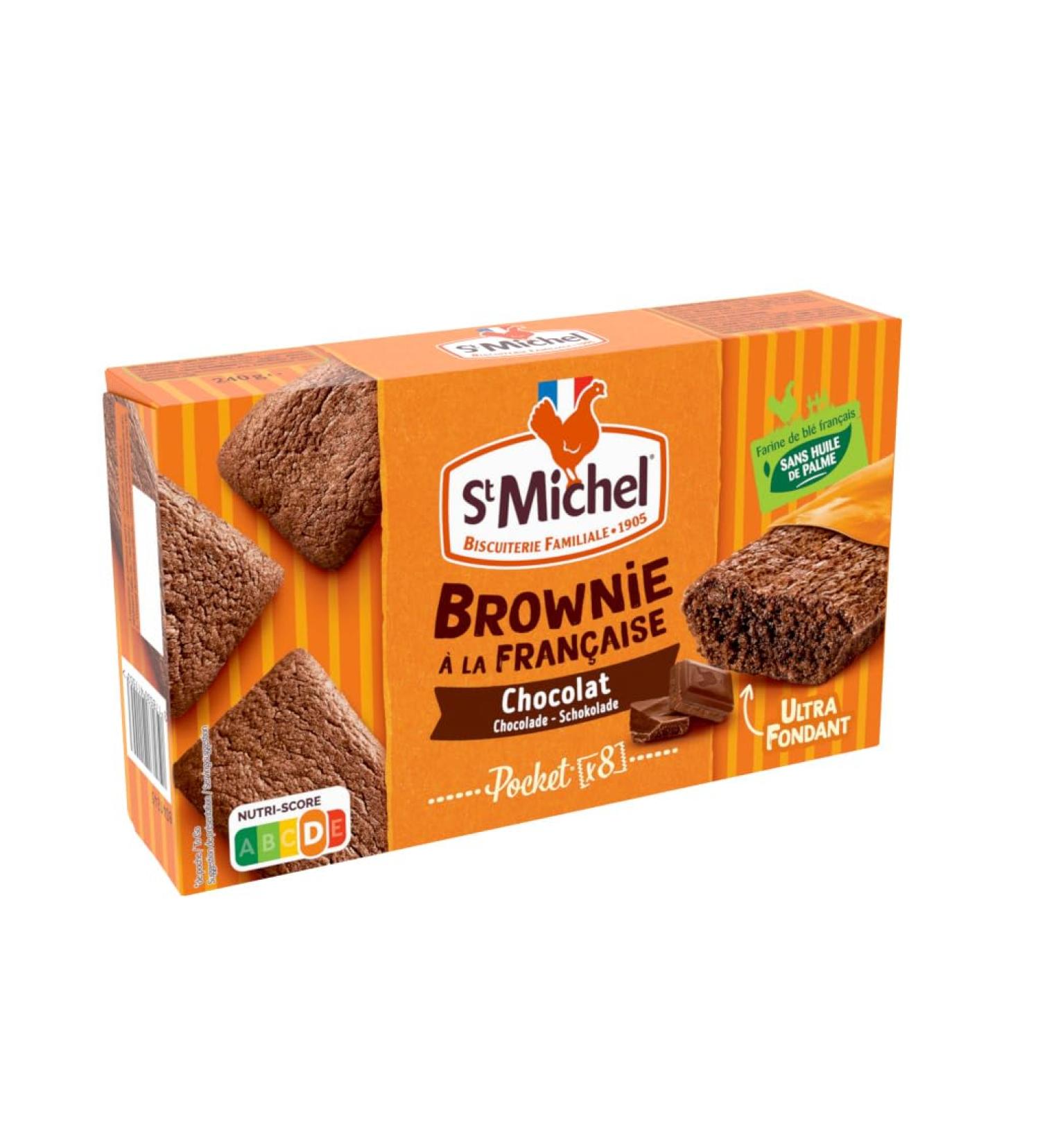 St Michel Mini Chocolate Brownie - The 8 Individual Bags 240g (Packaging May Vary) - Buy Online on GoSupps.com