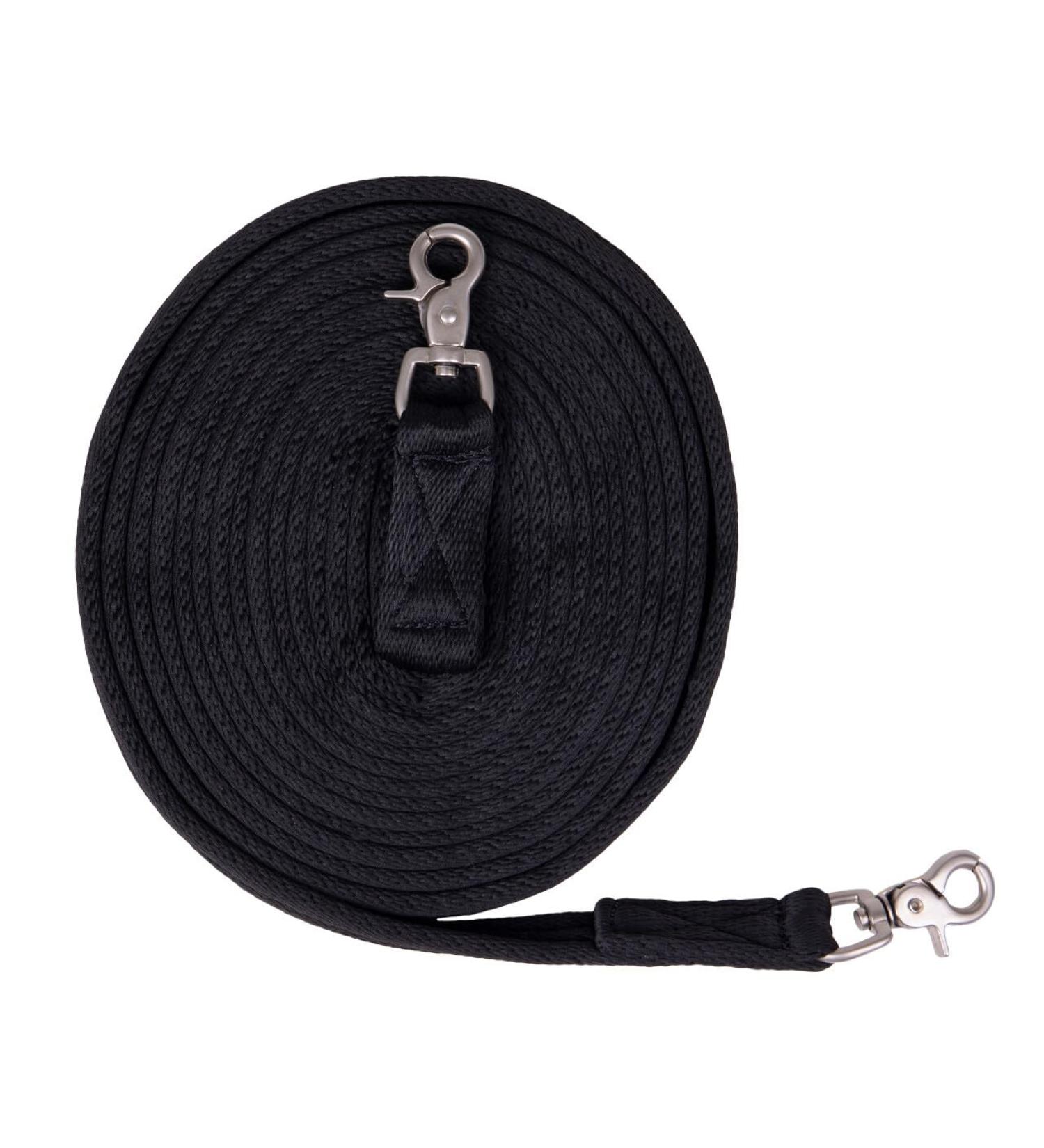 ARBO-INOX Long Reins for Horses - 8 Meters Black Polyester Groundwork | Various Lengths Available - Buy Online on GoSupps.com