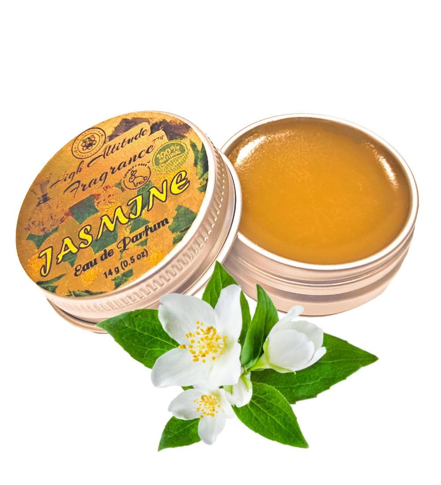 JASMINE Perfume - Eau de Parfum - Solid Balm - Natural Essential Oils Aromatherapy Fragrance (Grandiflorum Sambac Gardenia Magnolia White Champaca) Travel Size Party Guest Favors Gifts - Buy Online on GoSupps.com