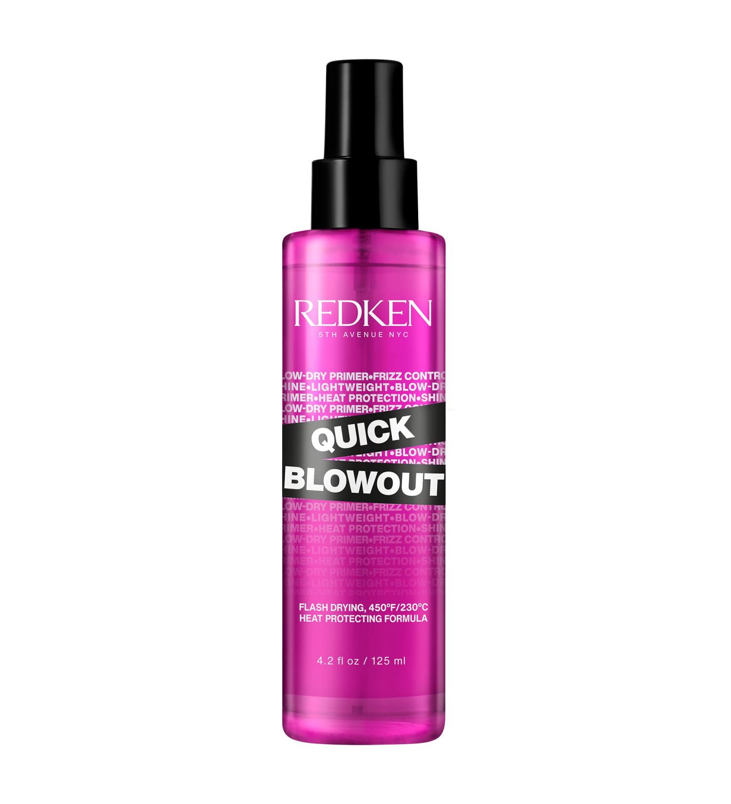 Redken Quick Blowout Heat Protection Spray 4.2 Fl Oz | Lightweight Primer for Smooth & Shiny Hair | Heat Protectant for All Hair Types - Buy Online on GoSupps.com