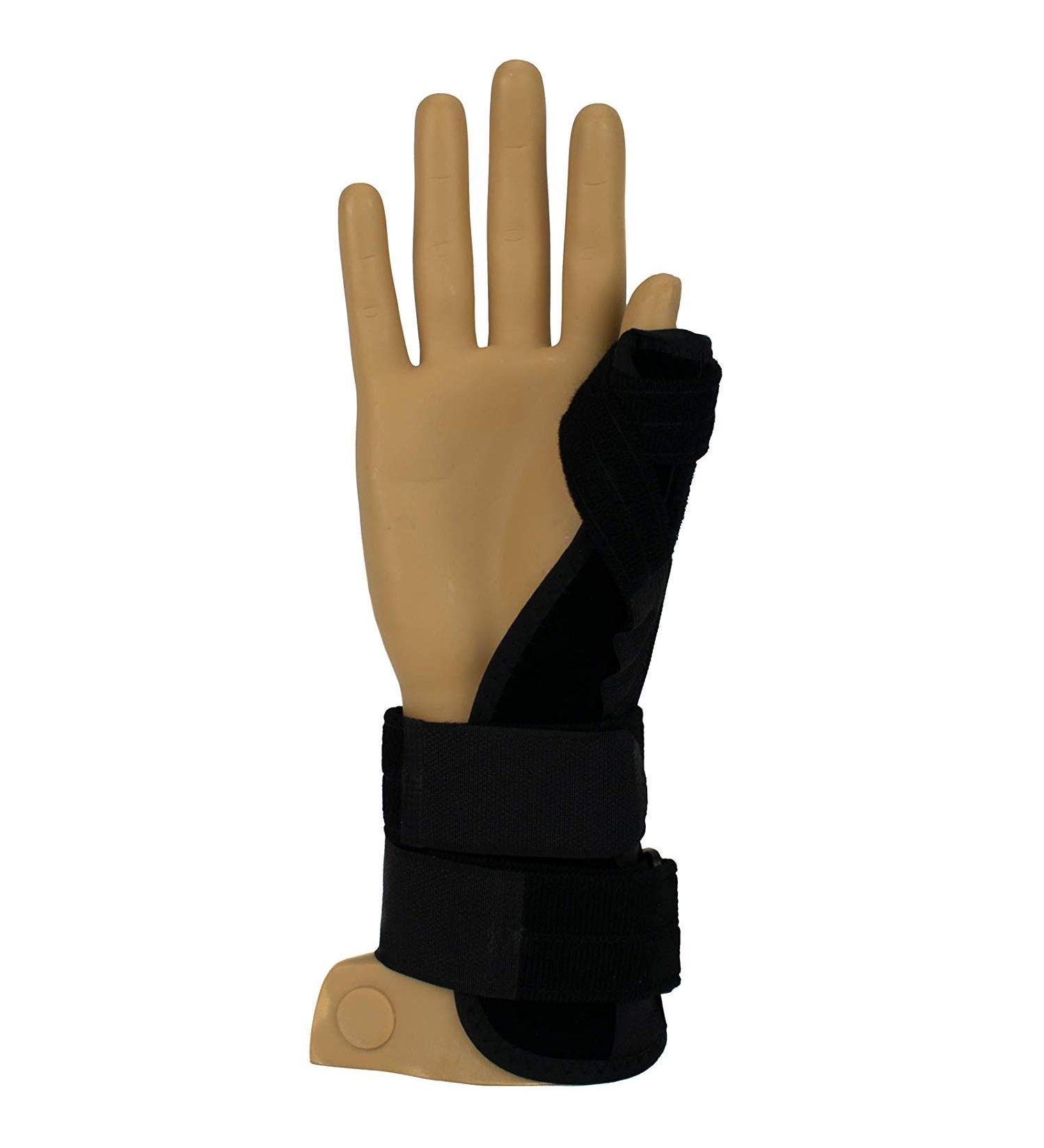 Rolyan Universal Thumb Spica Splint - Adjustable Forearm Brace for Left & Right Wrists | Short Length | International Shipping Available - Buy Online on GoSupps.com