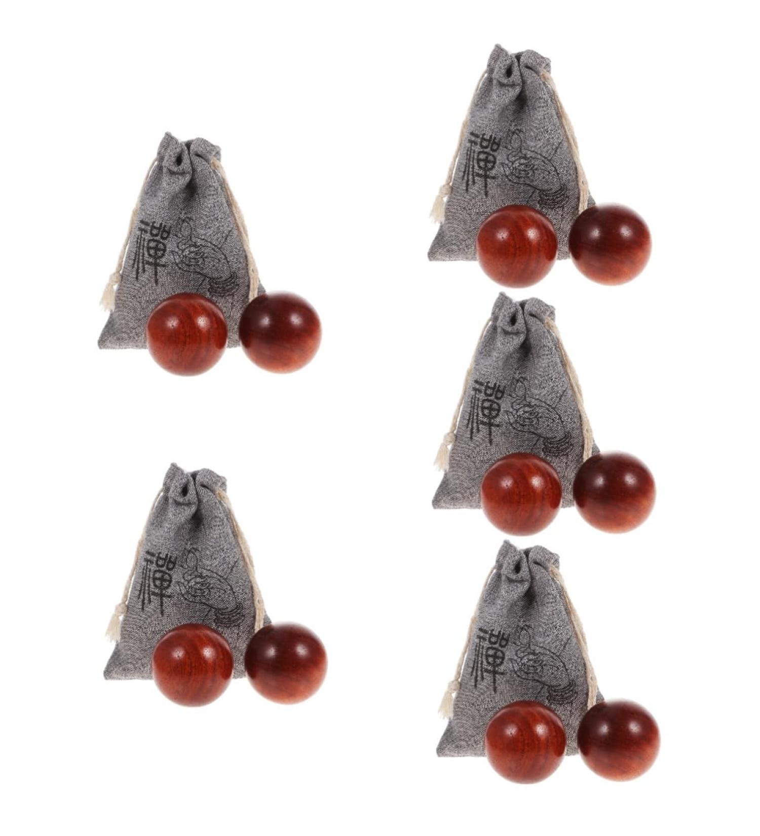 Buy Gatuida 5-Sentence Handball Massage Balls | Health & Exercise Tools | Wooden Hand & Training Massage Devices | Perfect for Boccia & Relaxation | International Shipping Available - Buy Online on GoSupps.com