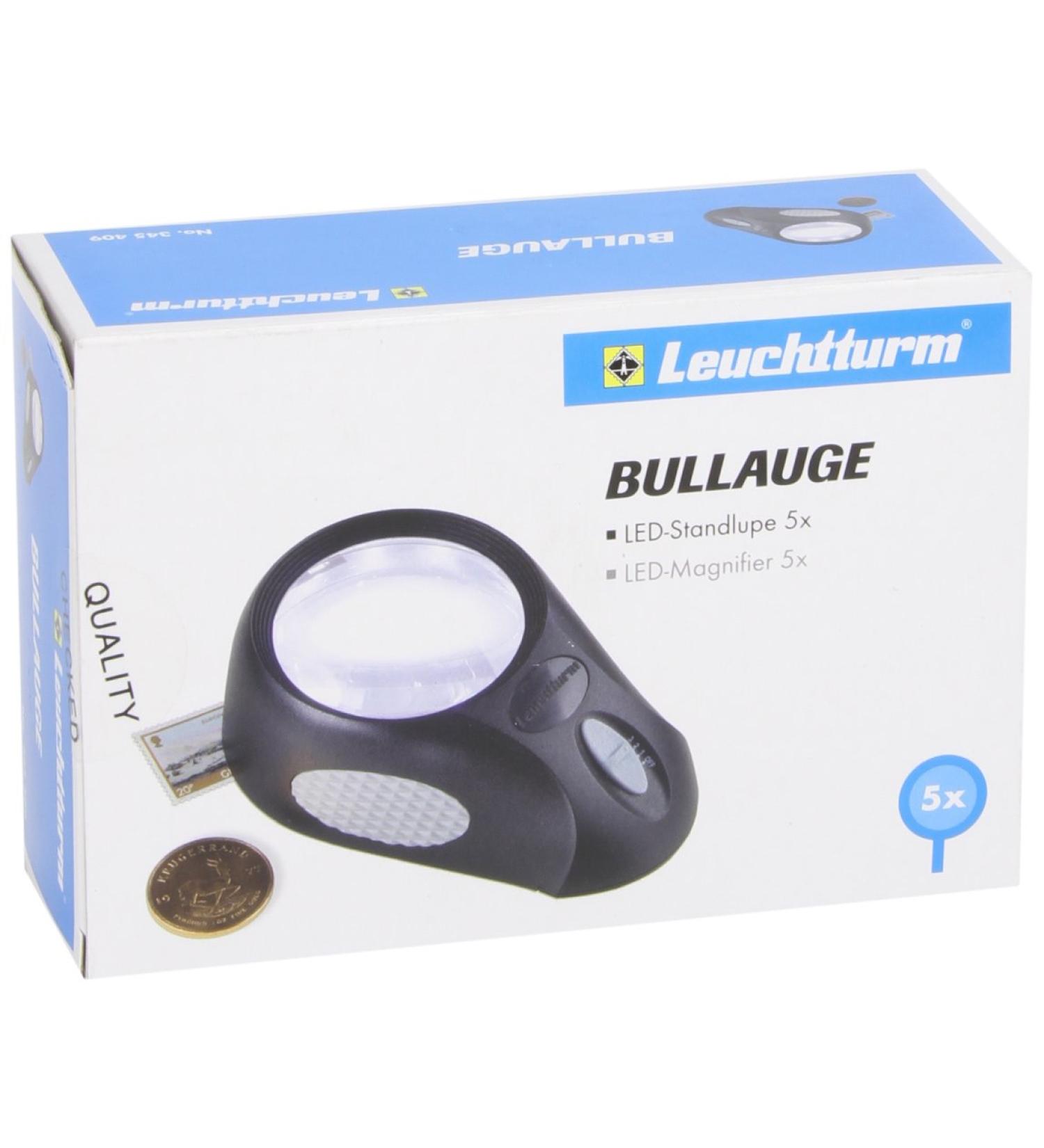 Lighthouse Bullauge Illuminated 5x Desk Magnifier
