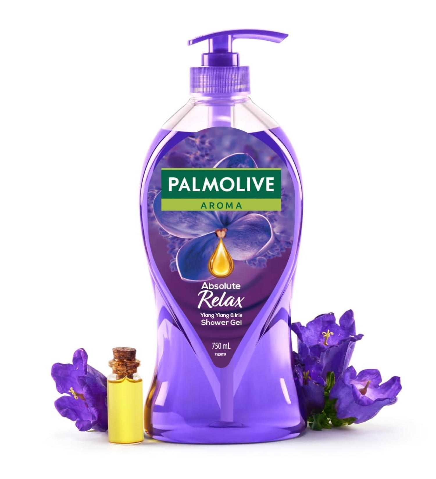 P.a.l.m.o.l.i.v.e Aroma Absolute Relax Body Wash 750ml Shower Gel Bottle 100% Natural Ylang Ylang Essential Oil & Irisnd Smooth Skin  - Buy Online on GoSupps.com