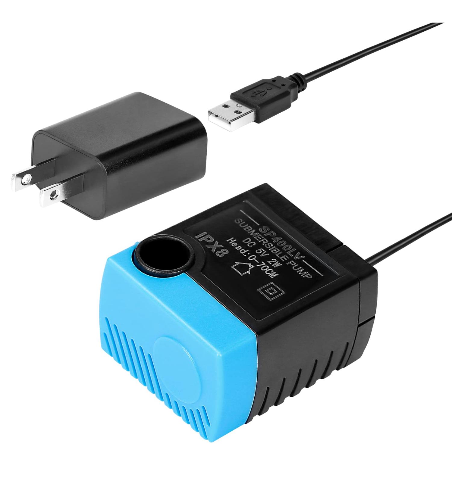 VinDox SP-400LV USB Replacement Pump for Pet Drinking Fountains - Compatible with PetSafe Drinkwell Ceramic, Stainless Steel, and 360 Dispensers - Buy Online on GoSupps.com