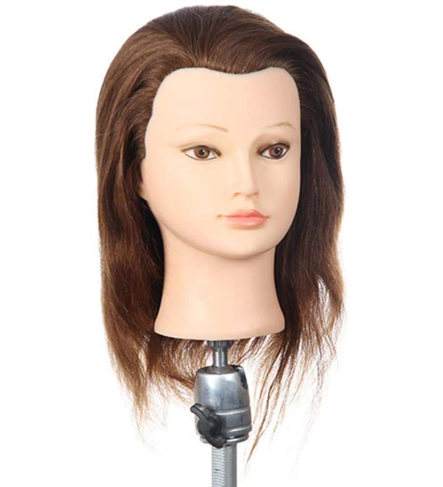 Adjustable Female Tailor Puppet Head for Hair Coloring & Styling - Perfect for Makeup Training & Practice - Buy Online on GoSupps.com