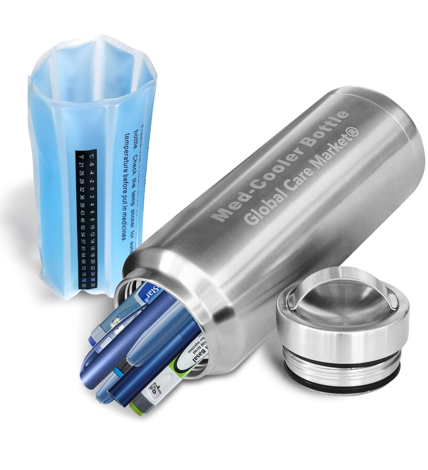 Portable Insulin Cooler Travel Case - TSA Approved Medication Cooler for Insulin and Medications - Includes 30oz Biogel Pack - Travel-Friendly Medicine Cooler Box - Buy Online on GoSupps.com