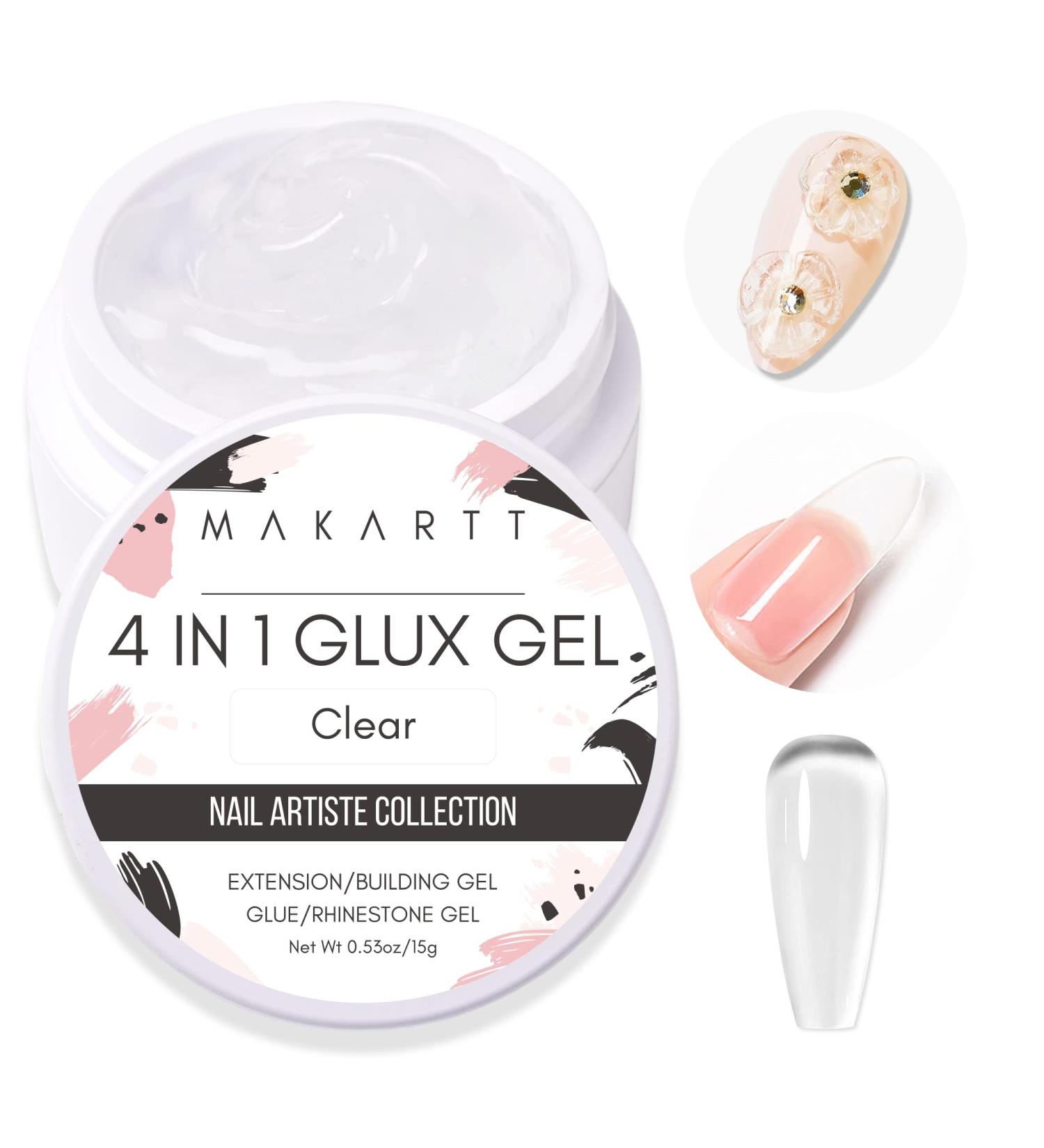 Makartt Solid Builder Nail Gel 15ML - 4 in 1 UV Nail Extension Gel for Acrylic Nails - Clear Hard Gel for 3D Nail Sculpture - Mothers Day Gift - UV/LED Lamp Required - Buy Online on GoSupps.com