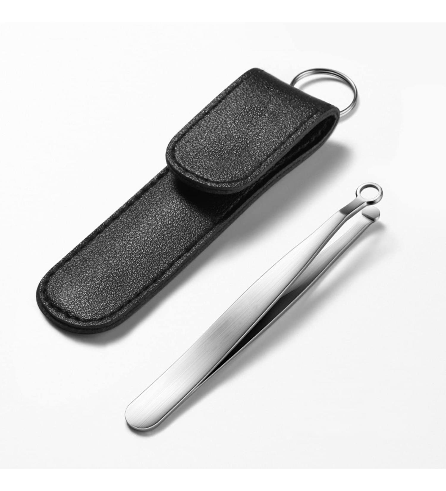 Premium Stainless Nose Hair Clippers - Round-Tipped Grooming & Trimming Tweezers for Men & Women - Buy Online on GoSupps.com