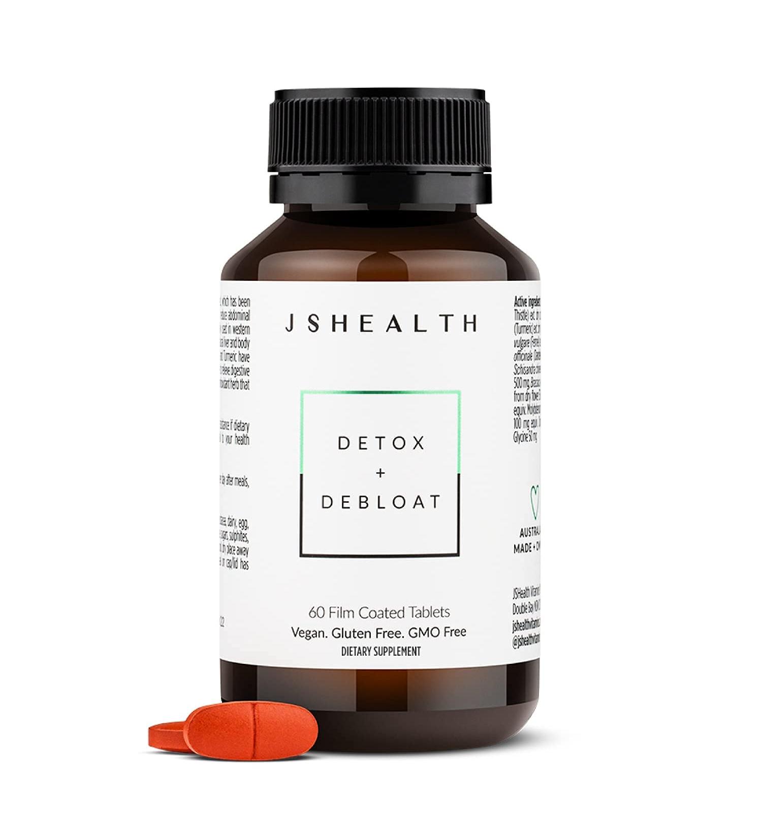 JSHealth Liver Detox and Debloat Formula with Milk Thistle, Turmeric, Fennel - 60 Capsules - Buy Online on GoSupps.com