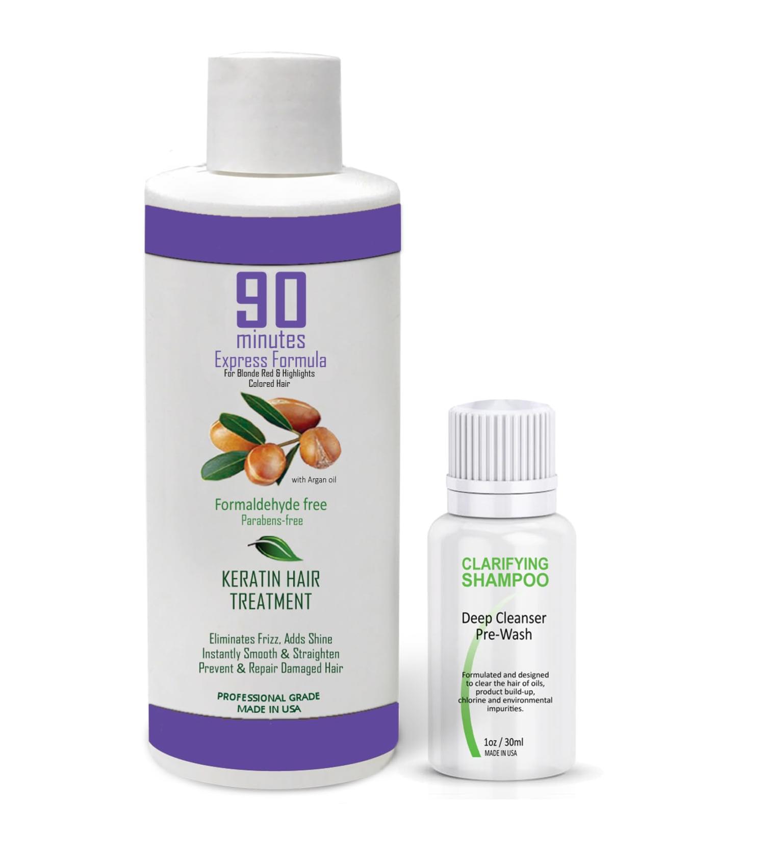 90-Minute Purple Brazilian Keratin Treatment for Blonde Hair - Formaldehyde-Free Argan Oil Complex for Shiny & Soft Results | 4 oz - Buy Online on GoSupps.com