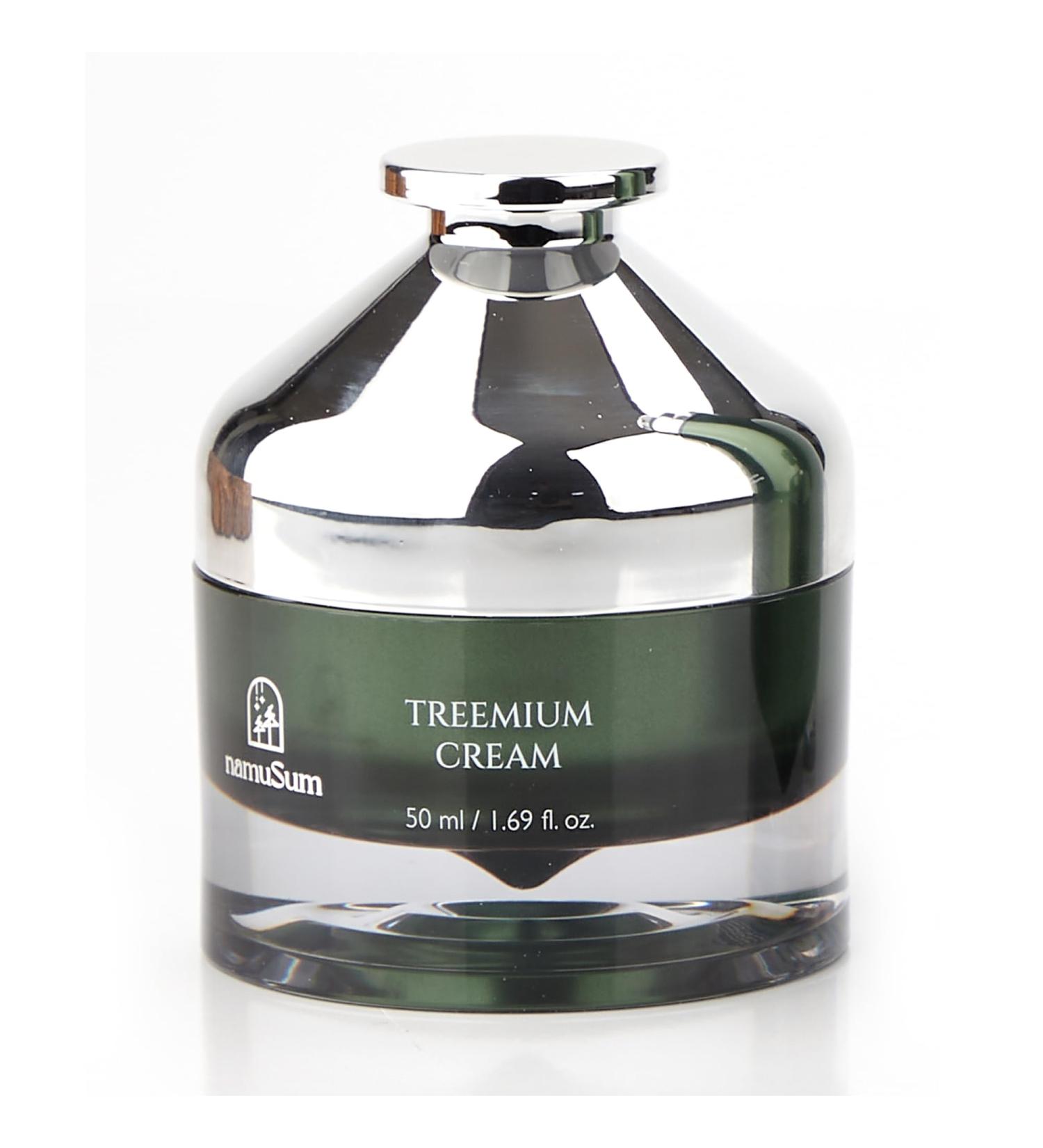 namuSum Treemium Cream Overnight Moisture Barrier Repair Night Cream with Ceramide & Pine Extract Niacinamide Anti-Dullness & Wrinkle Care 1.69 fl oz