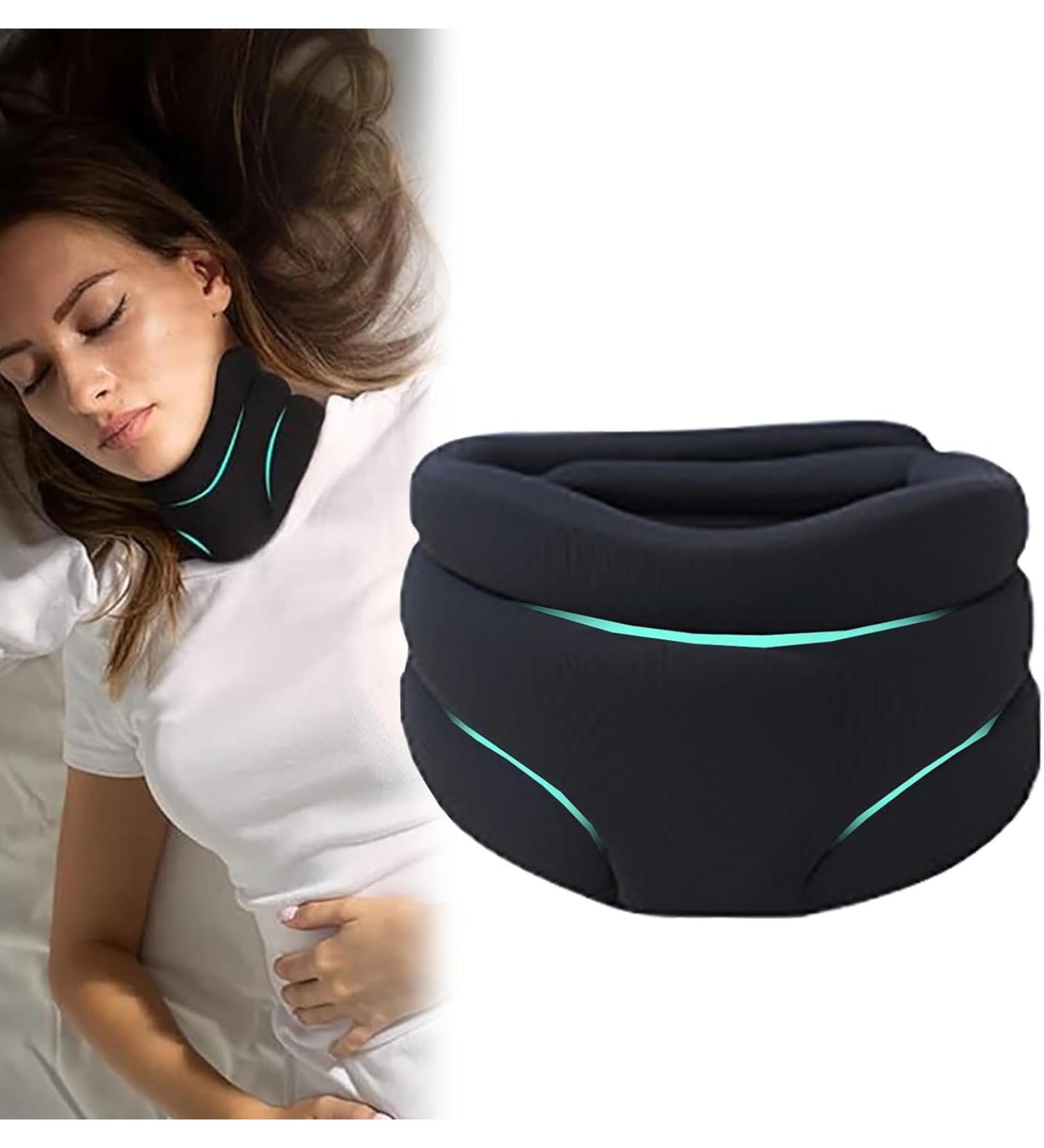 Neck Brace Cervical Collar - Neck Pain Relief and Neck Support Brace for Sleeping Soft Foam Wraps Keep Vertebrae Stable and Aligned for Relief of Cervical Spine Pressure for Women & Men 1pcs yl-105023 Black - Buy Online on GoSupps.com