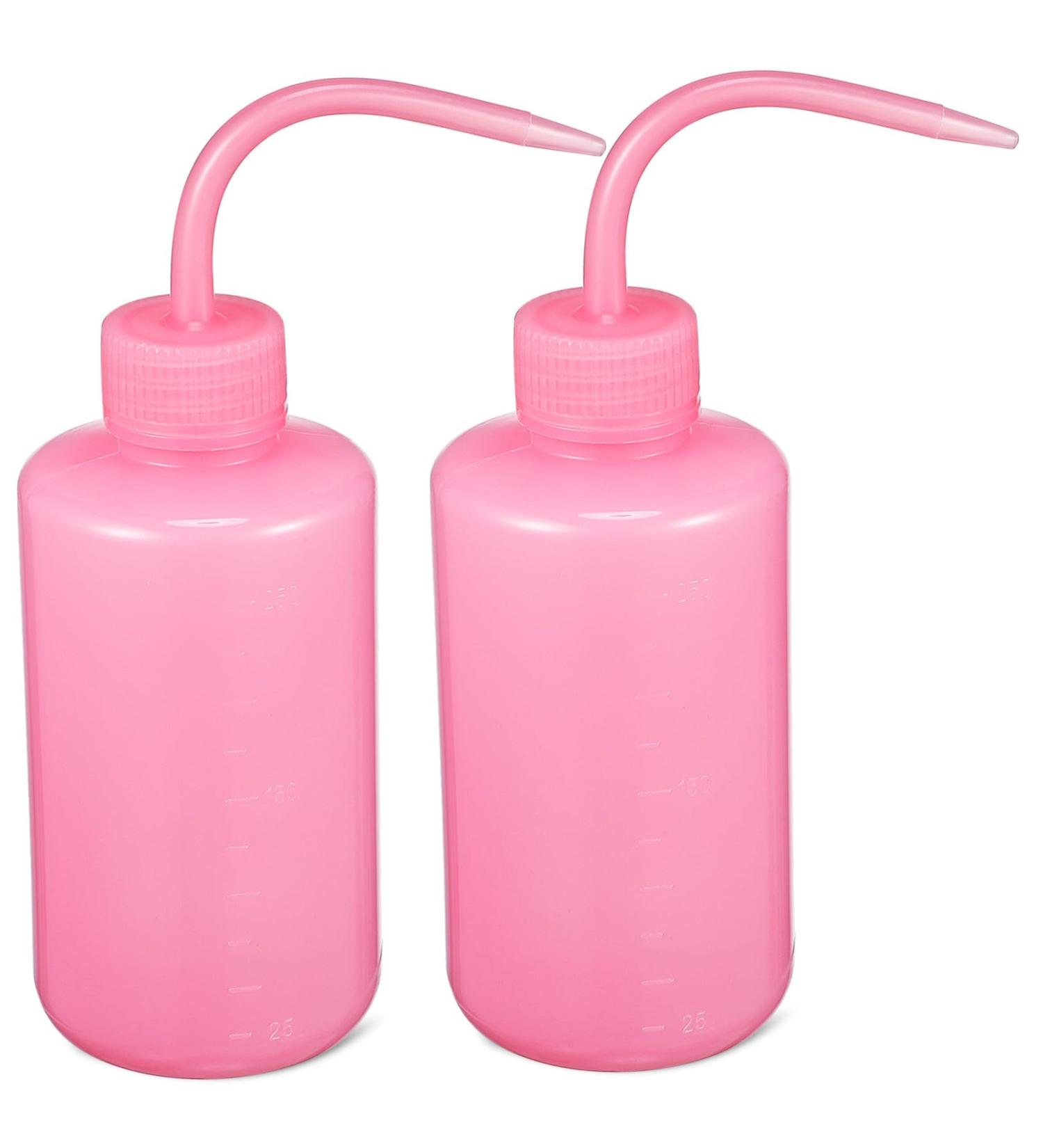 2Pcs Squeeze Bottle for Eyelash Cleaning with Angled Lightweight Wash Bottle for Eye Lip Nasal Wash Versatile Portable for Beauty Tattoos - Buy Online on GoSupps.com