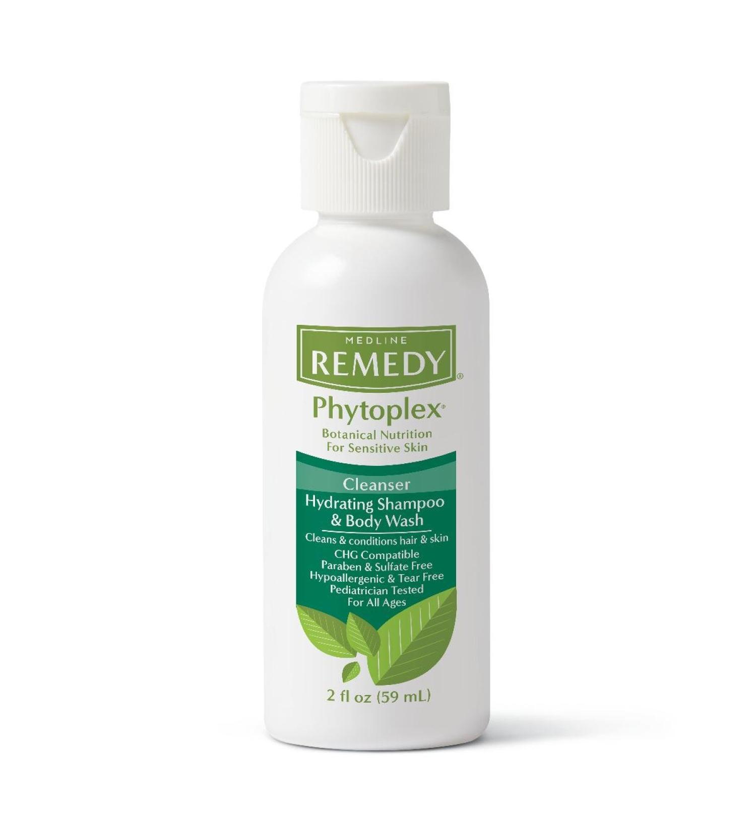 Medline Remedy Phytoplex Hydrating Shampoo & Body Wash 2oz Bottle - Case of 96 | Sulfate & Paraben-Free, Scented - Buy in Bulk - Buy Online on GoSupps.com