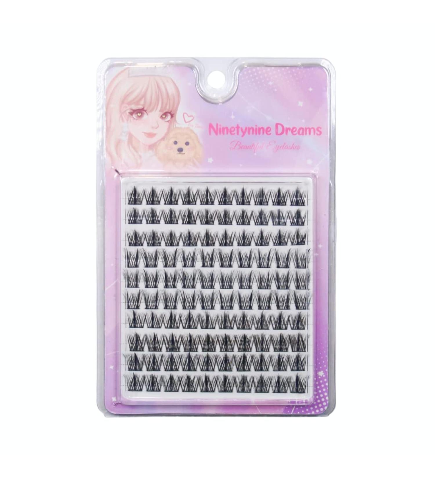 Ninetynine Dreams 100PCs Easy-Three-Steps Individual Lash Clusters | Soft, Lightweight Volume | Reusable Eyelash Extensions (11-13mm) - Buy Online on GoSupps.com