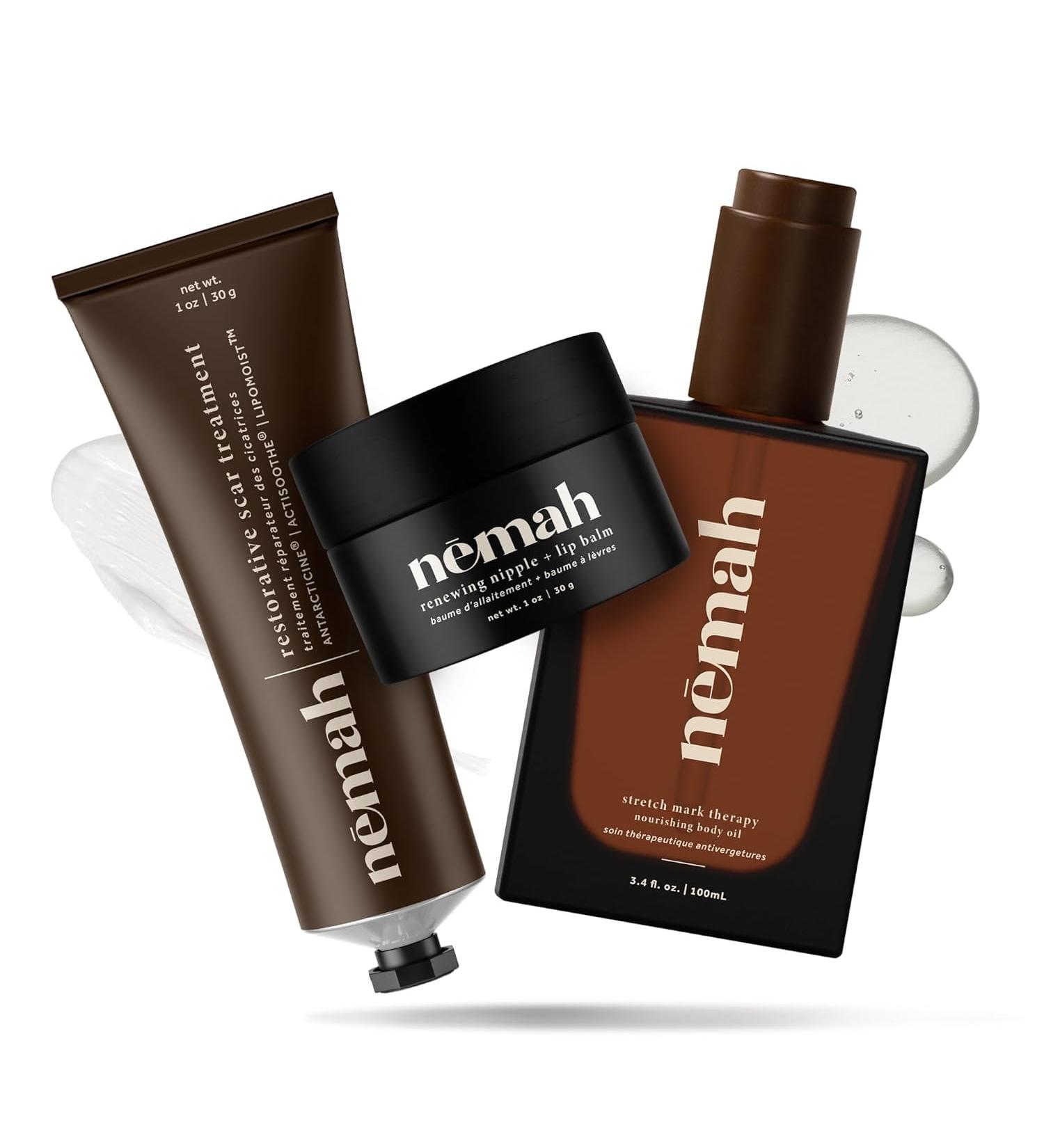New Mama Postpartum Kit - Nourishing Belly Oil Restorative Scar Treatment and Renewing Nipple + Lip Balm Stretch Mark Oil Natural Scar Cream Nourishing and Soothing Nipple Cream Balm - Buy Online on GoSupps.com