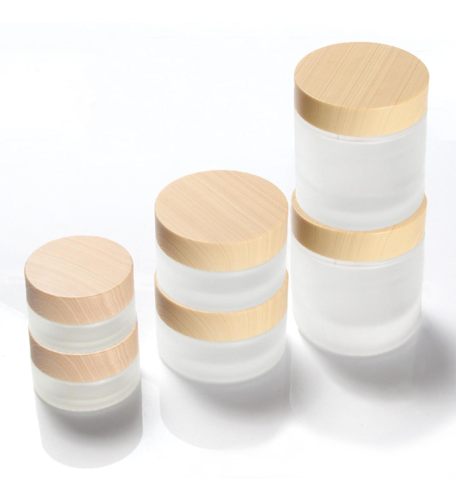 Buy Tuakimce 6-Piece Clear Matted Glass Cream Can Set - 15ml 30ml 60ml - Ideal for Lotions & Cosmetics - International Shipping Available - Buy Online on GoSupps.com