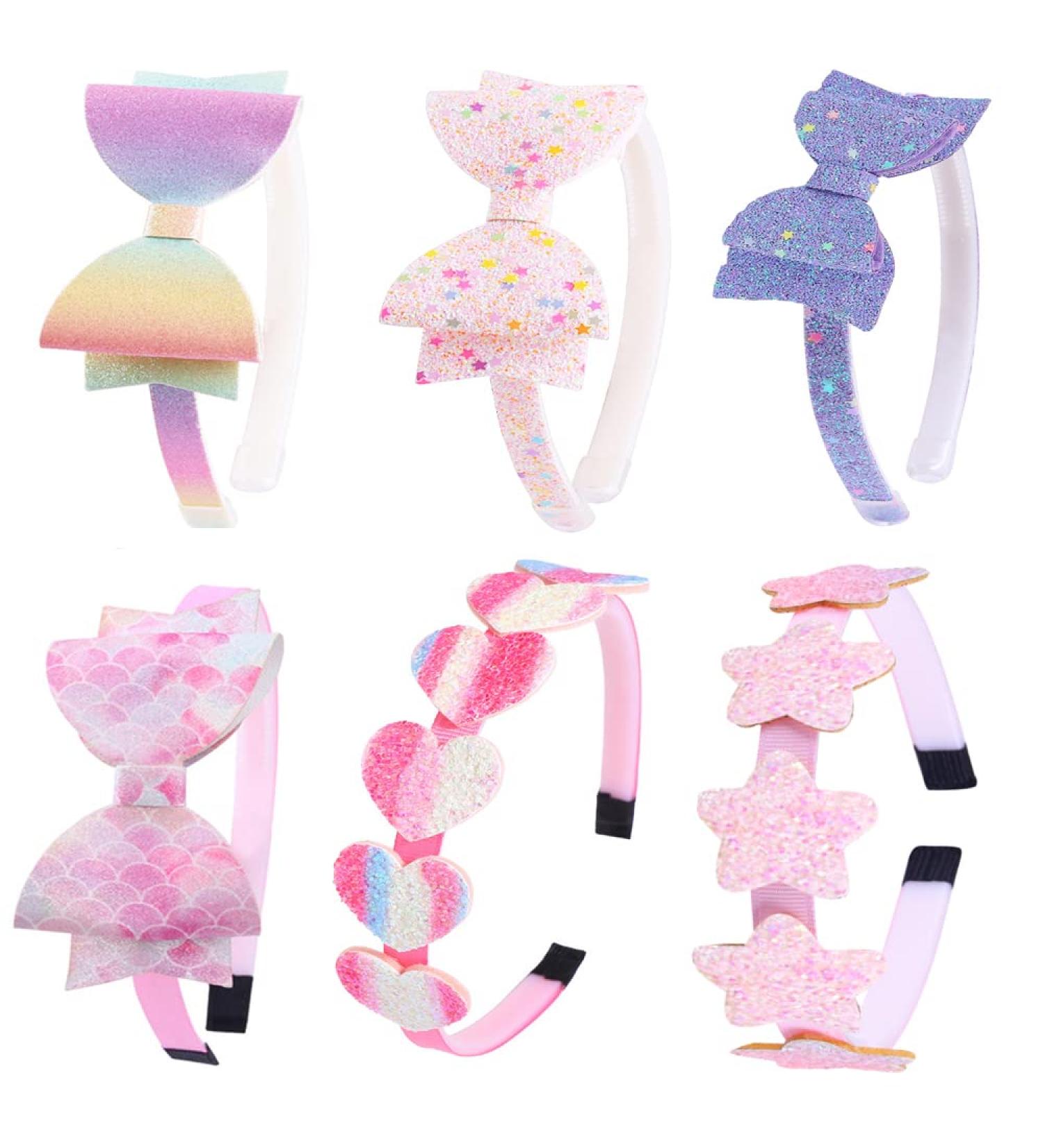 Ooosonlu Glitter Toddler Headband with Bow - Sparkly Hair Accessory for Little Girls - Buy Online on GoSupps.com