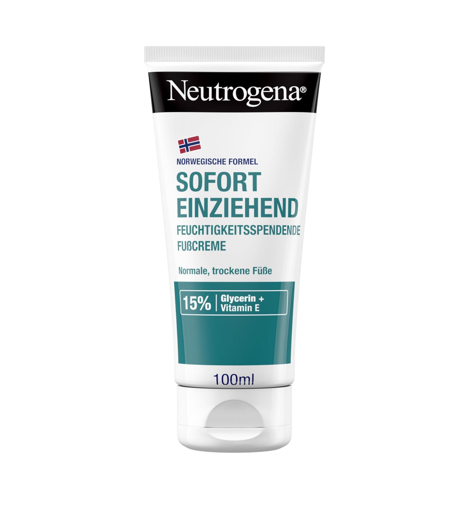 Neutrogena Norwegian Formula - Norwegian Foot Moisturizer - 100ml - For Normal and Dry Feet - With 15% Glycerin & Vitamin E - Buy Online on GoSupps.com