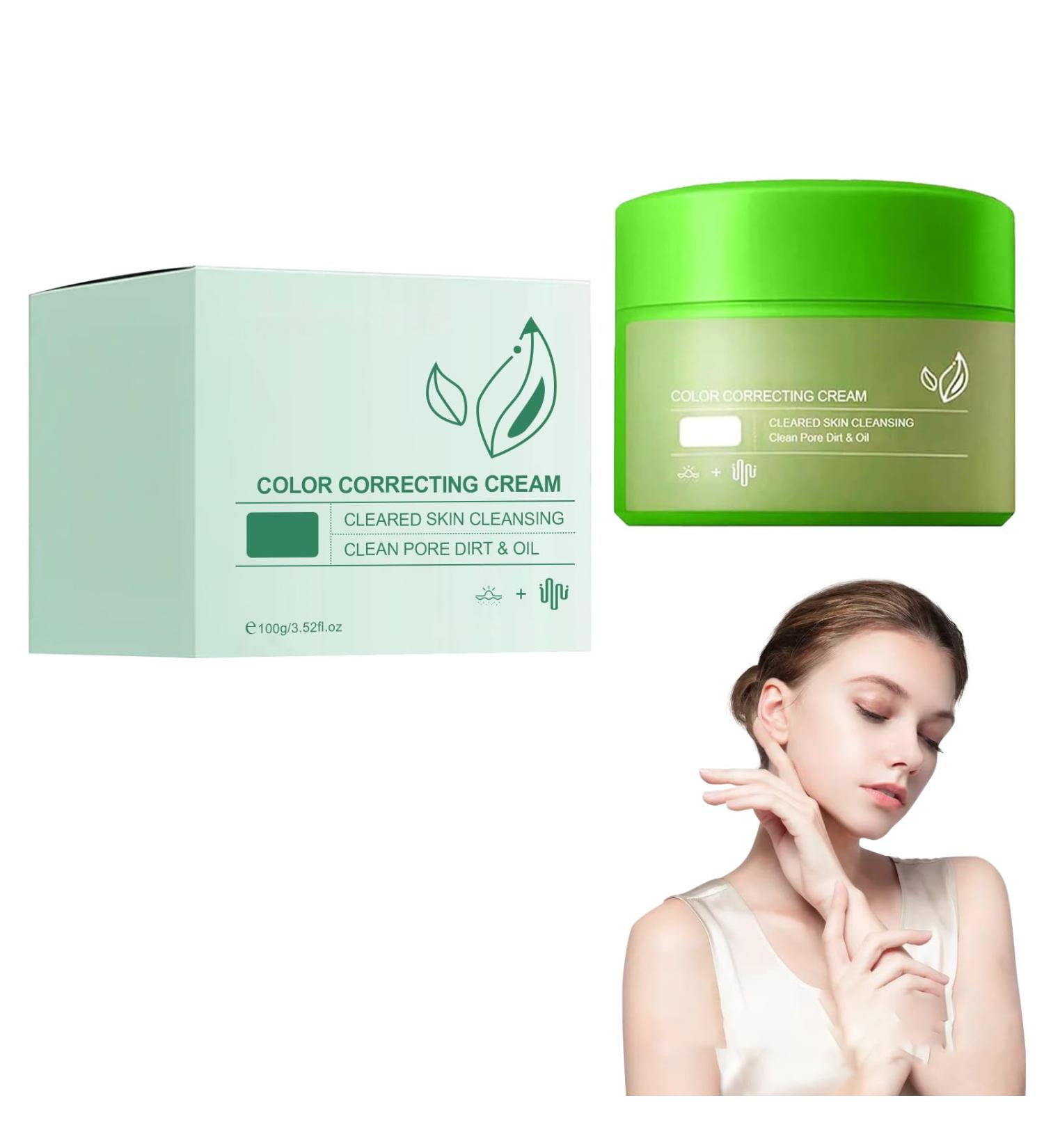 FunnAura Colour Correcting Cream Hydrating Green Cream for Redness 100g - Buy Online on GoSupps.com