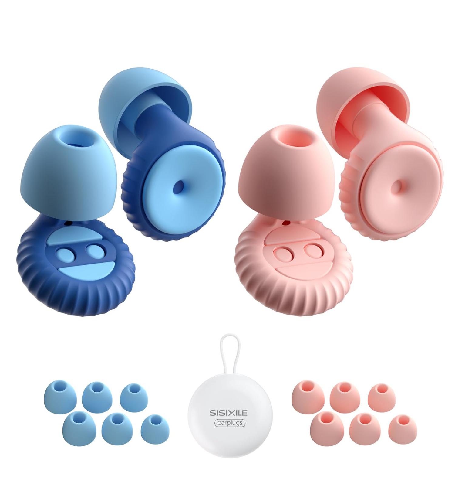 Buy Premium Ear Plugs for Sleeping - Ultra-Comfortable Edible Silicone 35 dB Noise Reduction 8 Sizes (XS/S/M/L) | Comfortable Earplugs for Travel - Buy Online on GoSupps.com