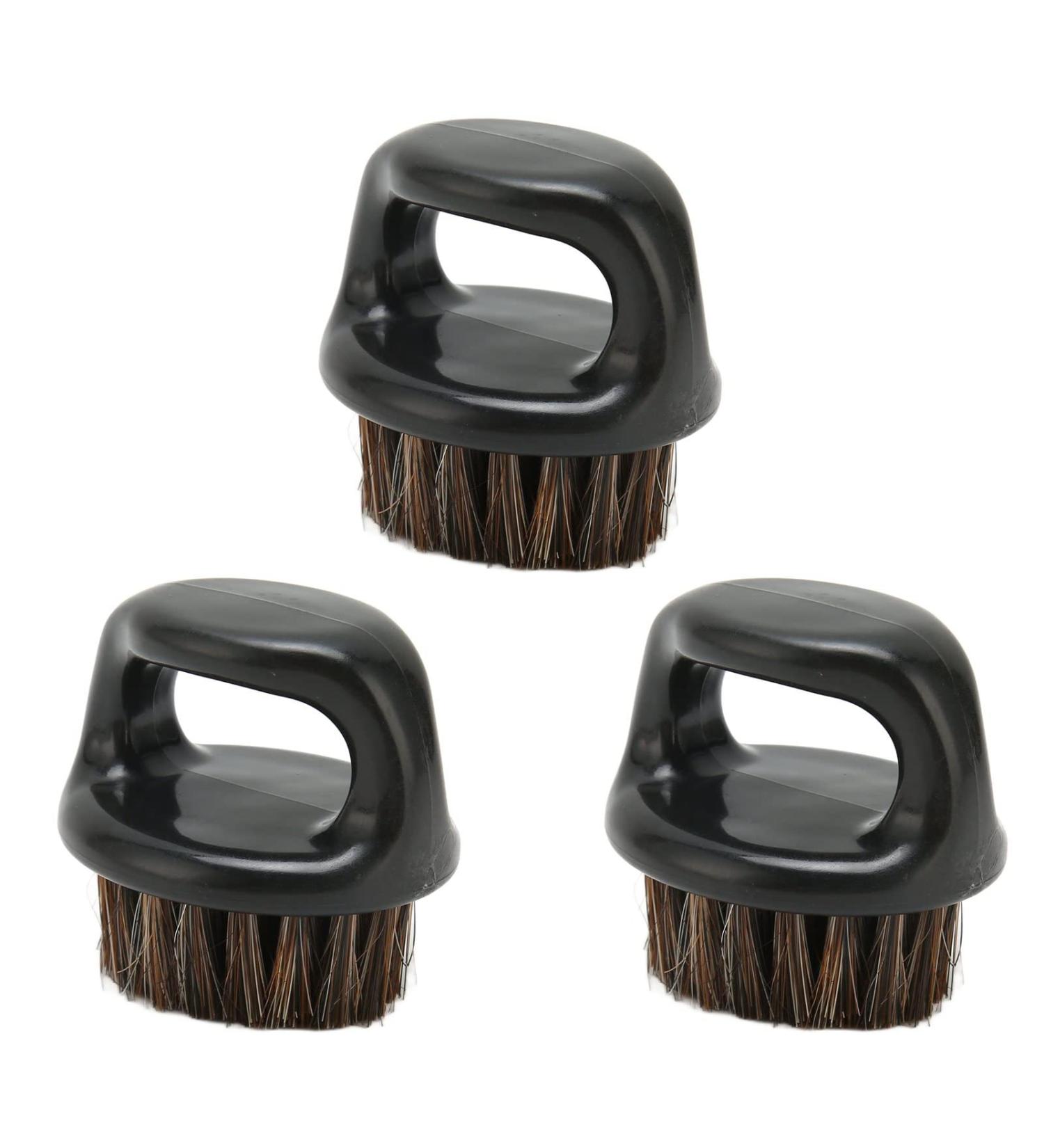 3-Piece Beard Brush Set for Men | Burr-Free Comfortable Round Handle for Easy Facial Cleaning & Shaving - Buy Online on GoSupps.com