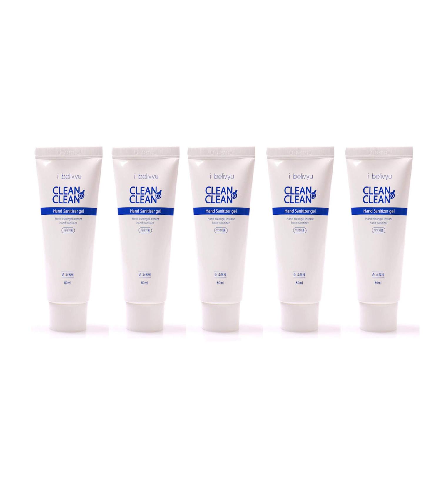 CleantoClean Hand Cleaner Sanitizer 5-Pack (80ml each) - Fast and Effective Germ-Killing Formula - Buy Online on GoSupps.com
